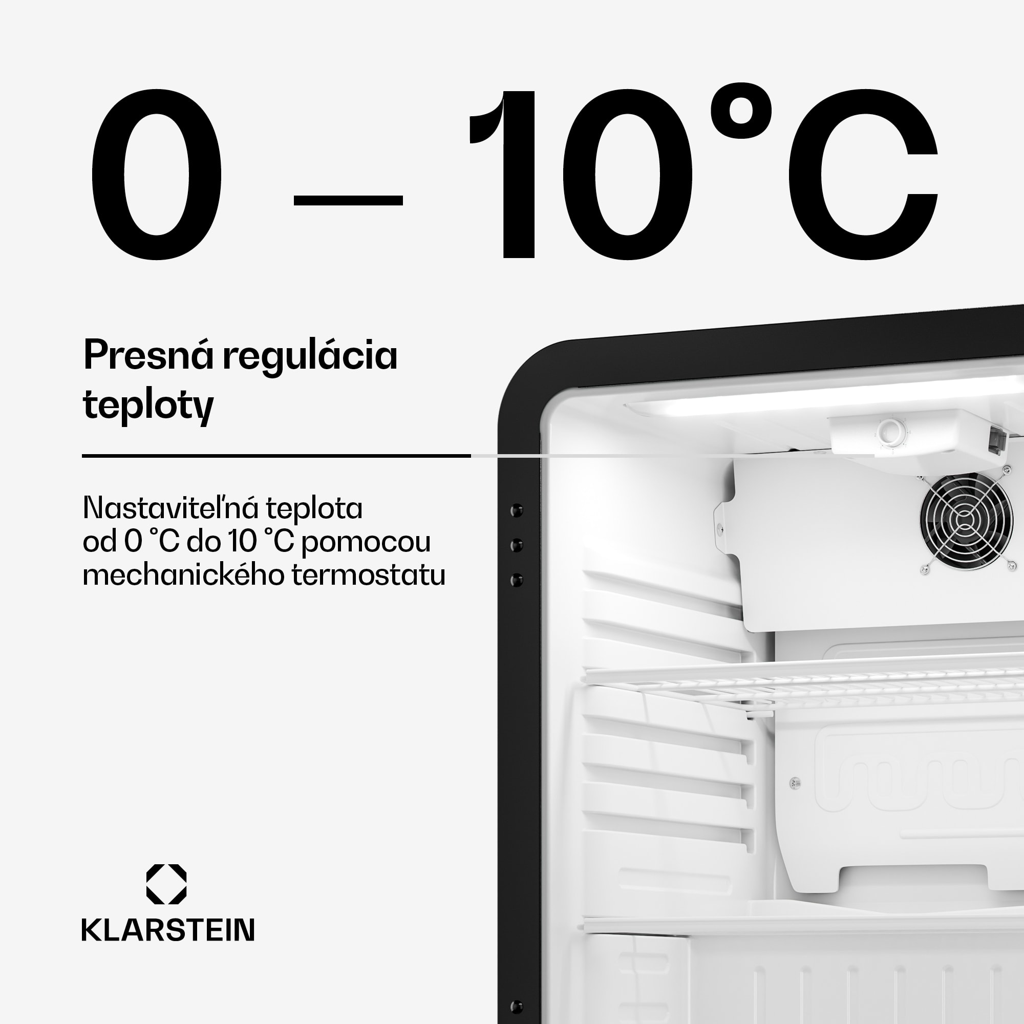 Klarstein Audrey Evo chladič nápojov | 56 x 38 cm | LED vnútorné osvetlenie | 85 W | 42 dB – Obrázok 4