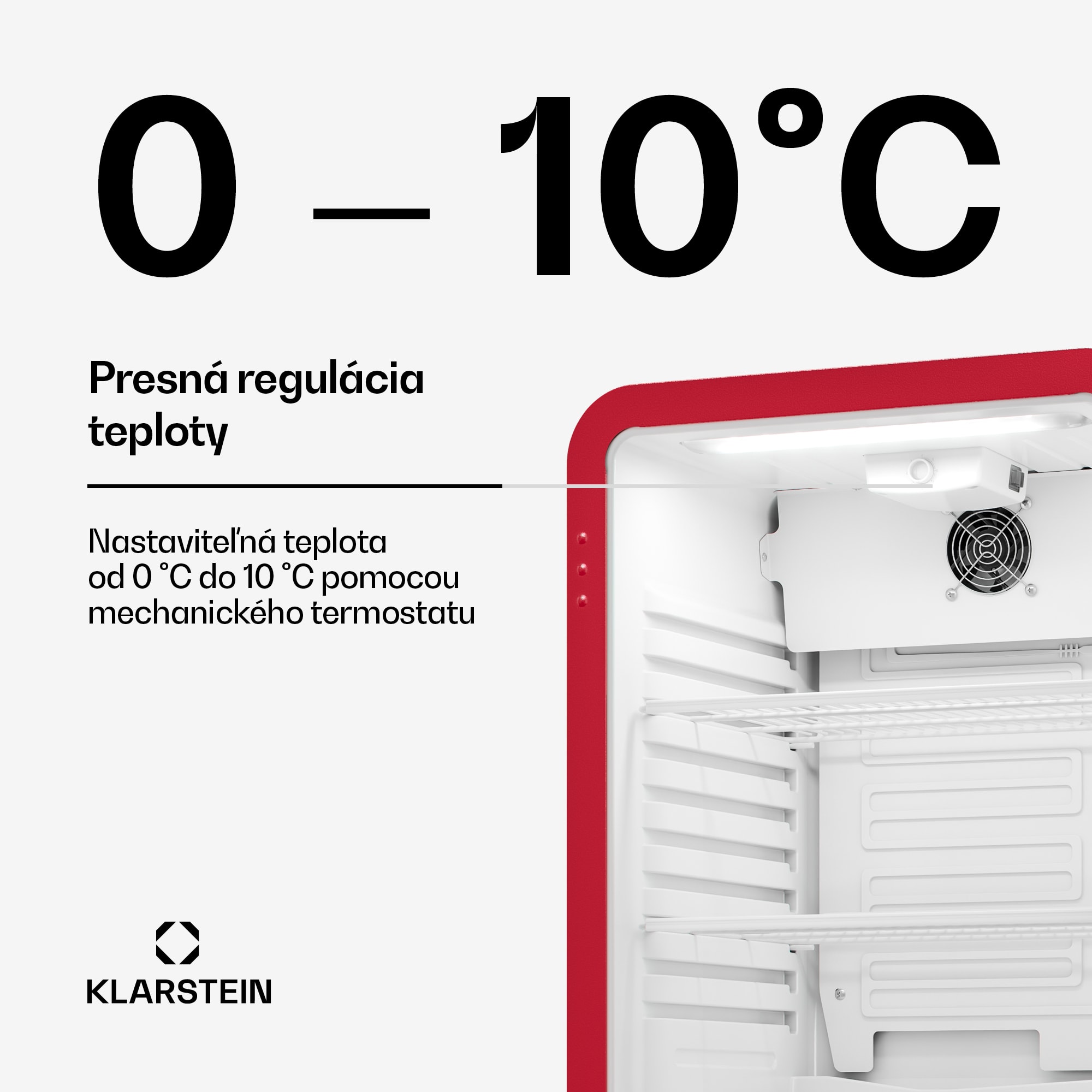 Klarstein Audrey Evo chladič nápojov | 74 x 38 cm | LED vnútorné osvetlenie | 95 W | 42 dB – Obrázok 4