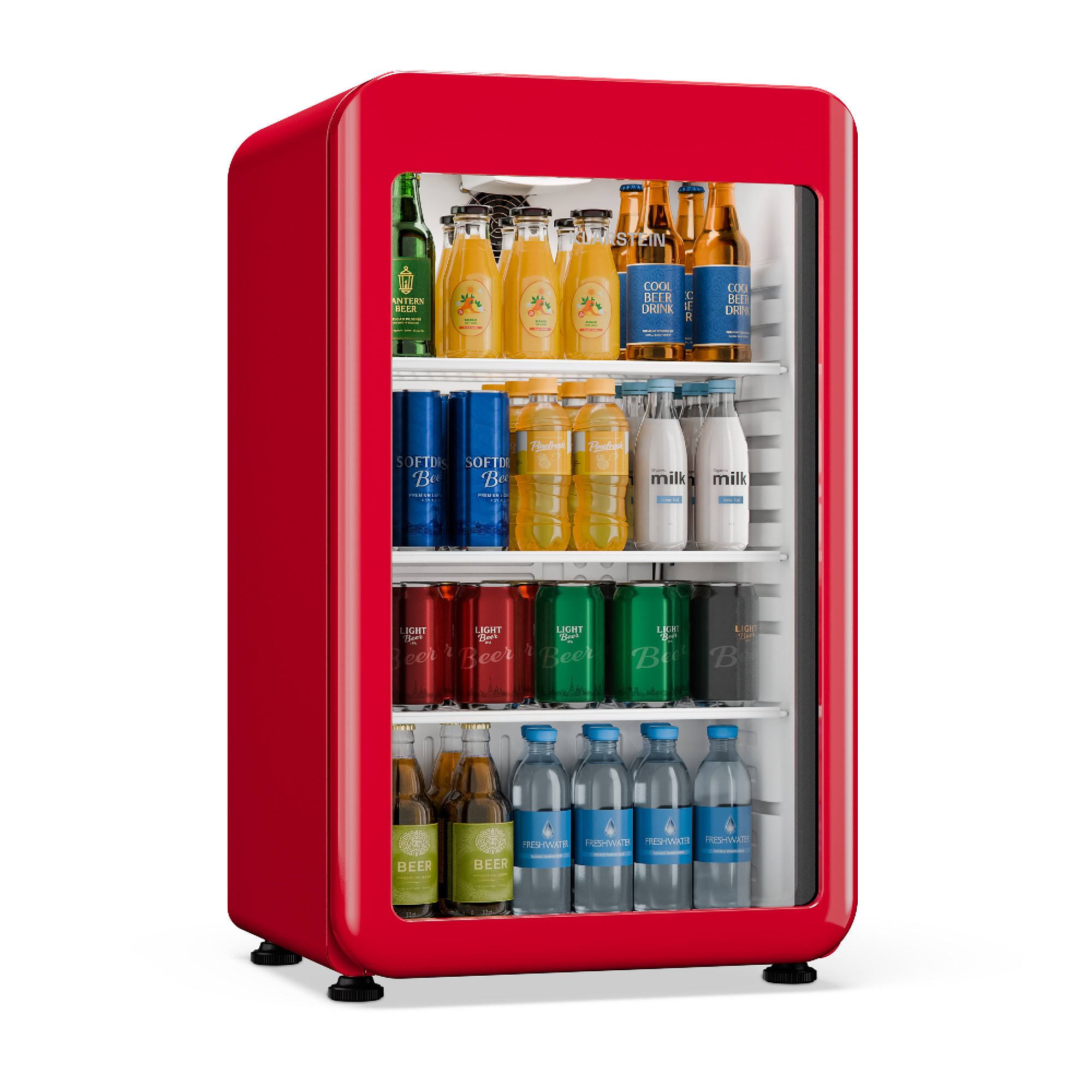 Klarstein Audrey Evo chladič nápojov | 74 x 38 cm | LED vnútorné osvetlenie | 95 W | 42 dB