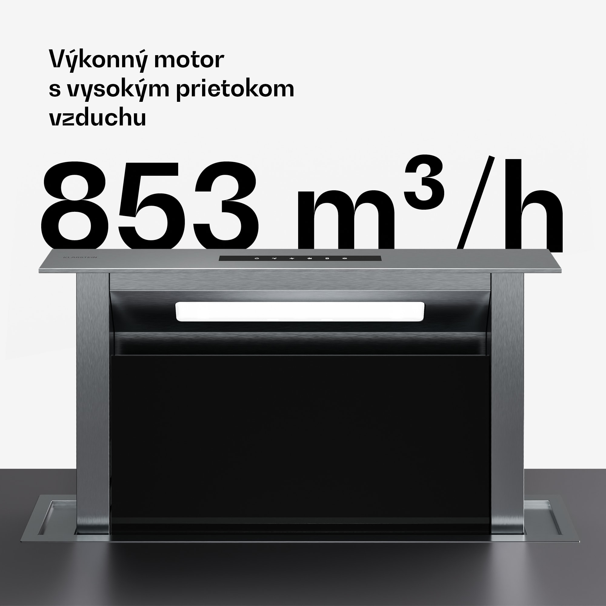 Klarstein Verosteel indukčná varná doska + Verosteel spádový digestor | 60 cm – Obrázok 3