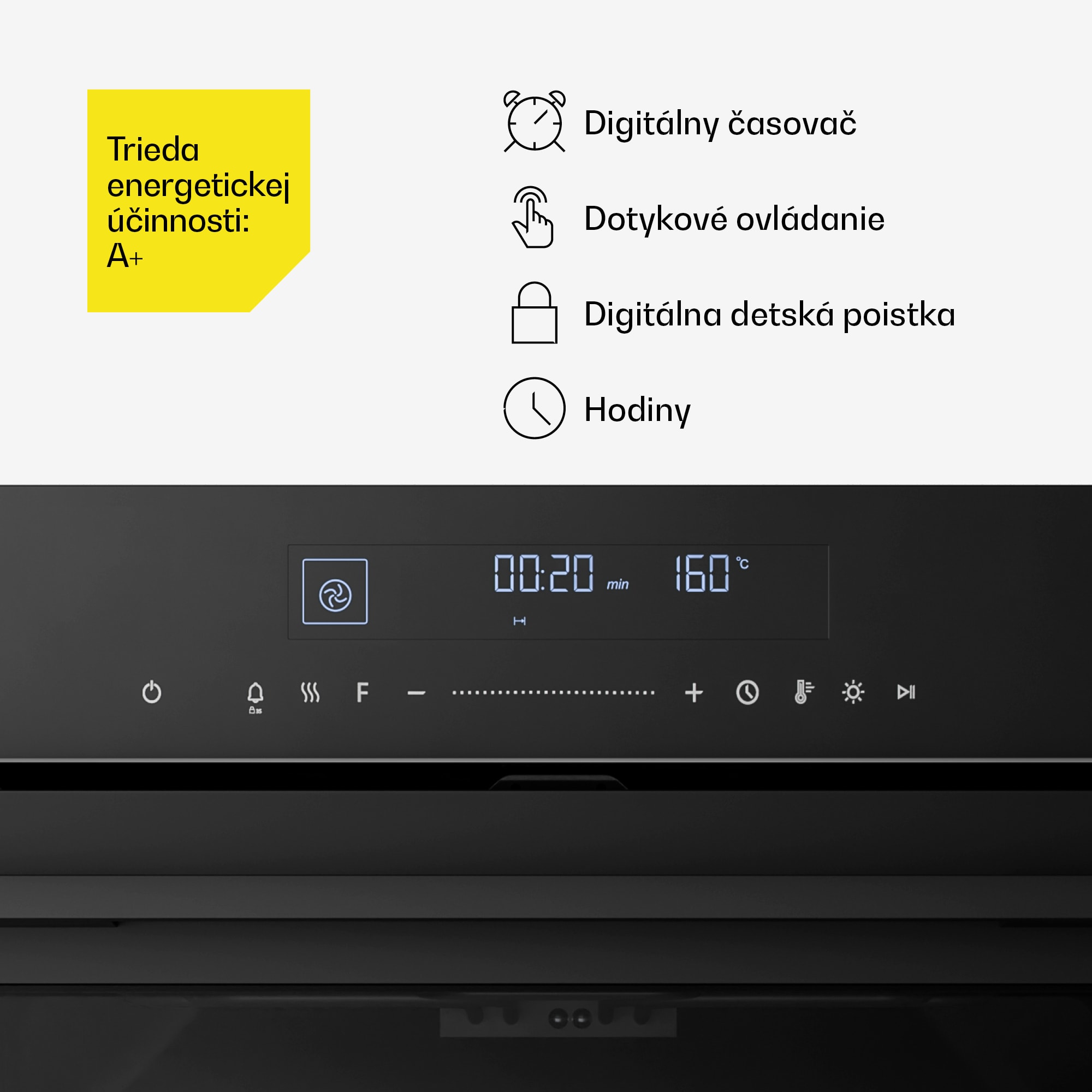 Klarstein Velaire indukčná varná doska + Velaire vstavaná rúra + Velaire teleskopický digestor | 60 cm – Obrázok 3