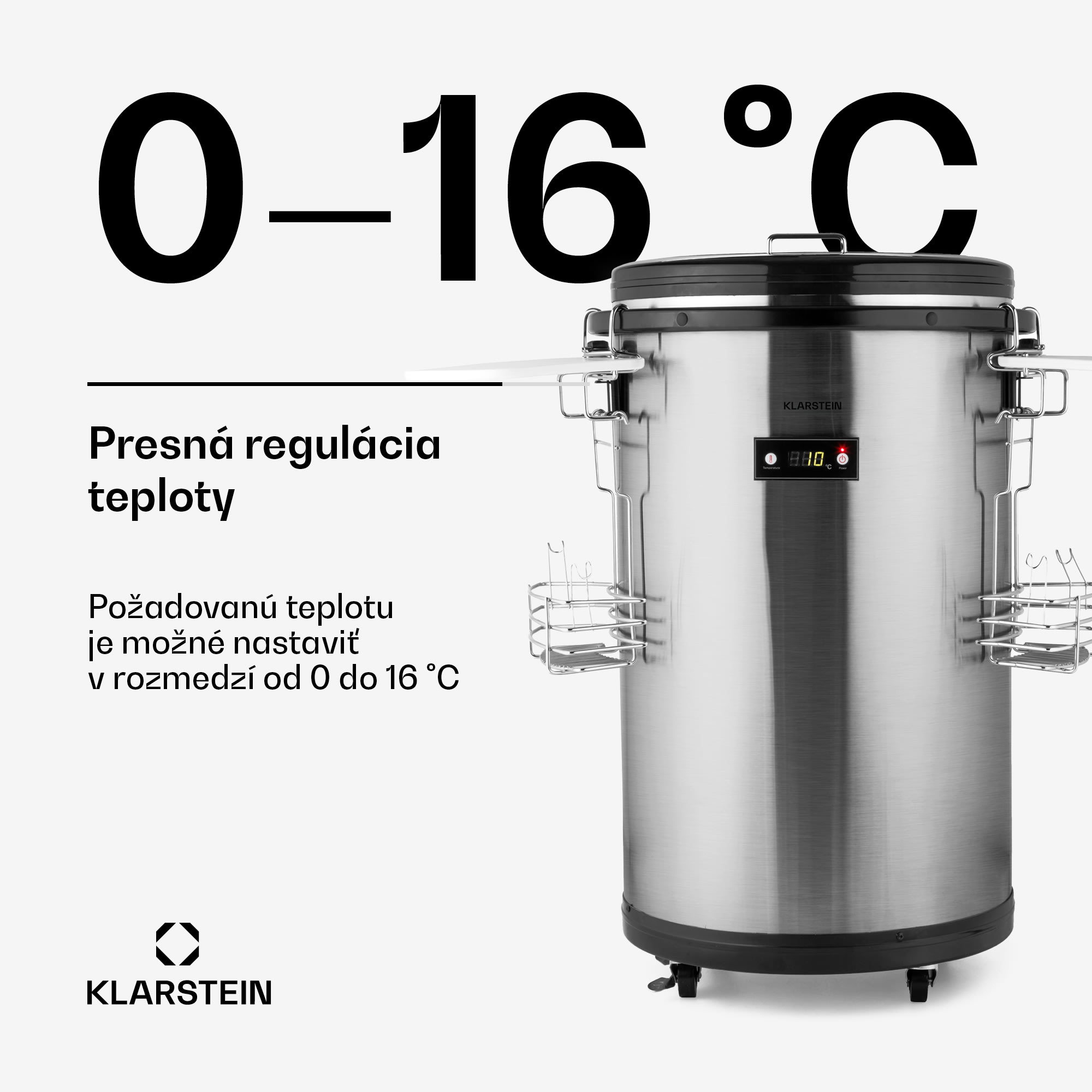 Klarstein Mr. Barbot, barová chladnička, 50 l, energet. trieda F, nehrdzavejúca oceľ – Obrázok 5