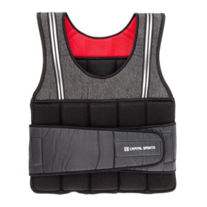 Capital Sports Vestpro 10, záťažová vesta s 10 kg závažiami, celkom 23 závaží