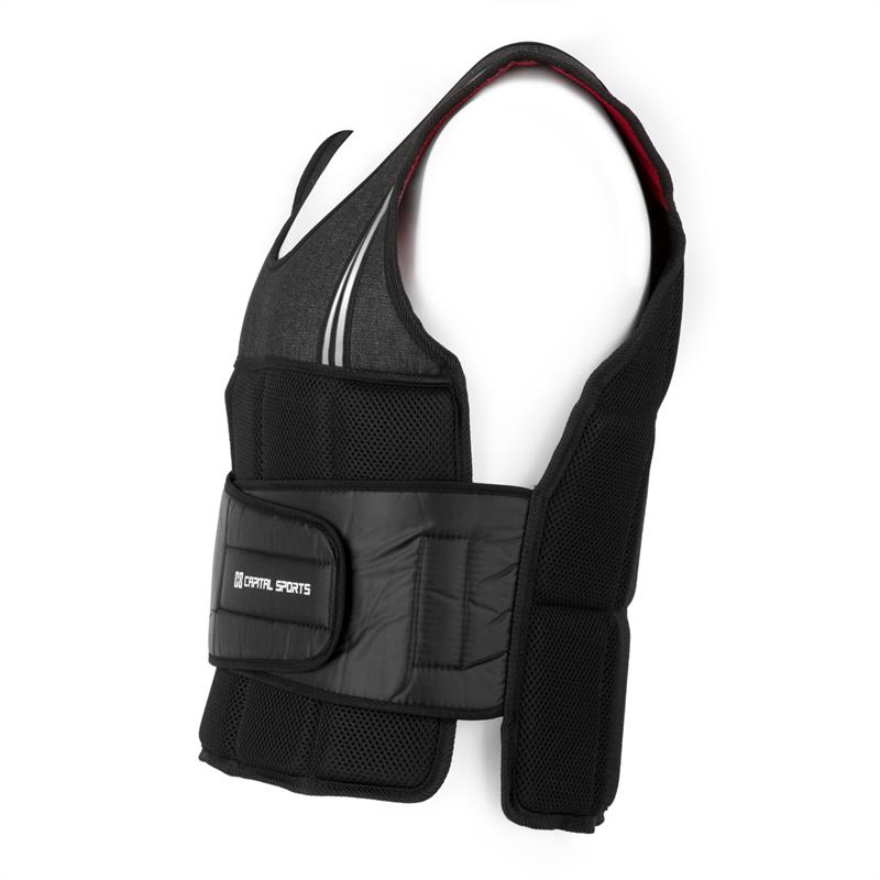 Capital Sports Vestpro 10, záťažová vesta s 10 kg závažiami, celkom 23 závaží – Obrázok 4