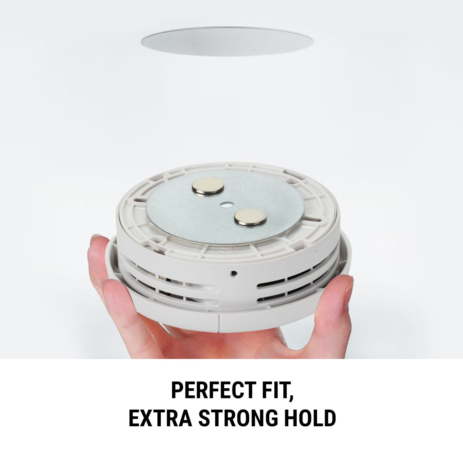 SHD by oneConcept Mount Mini, Magnetický držiak pre detektory dymu, od Ø 5 cm, samolepiaci – Obrázok 2