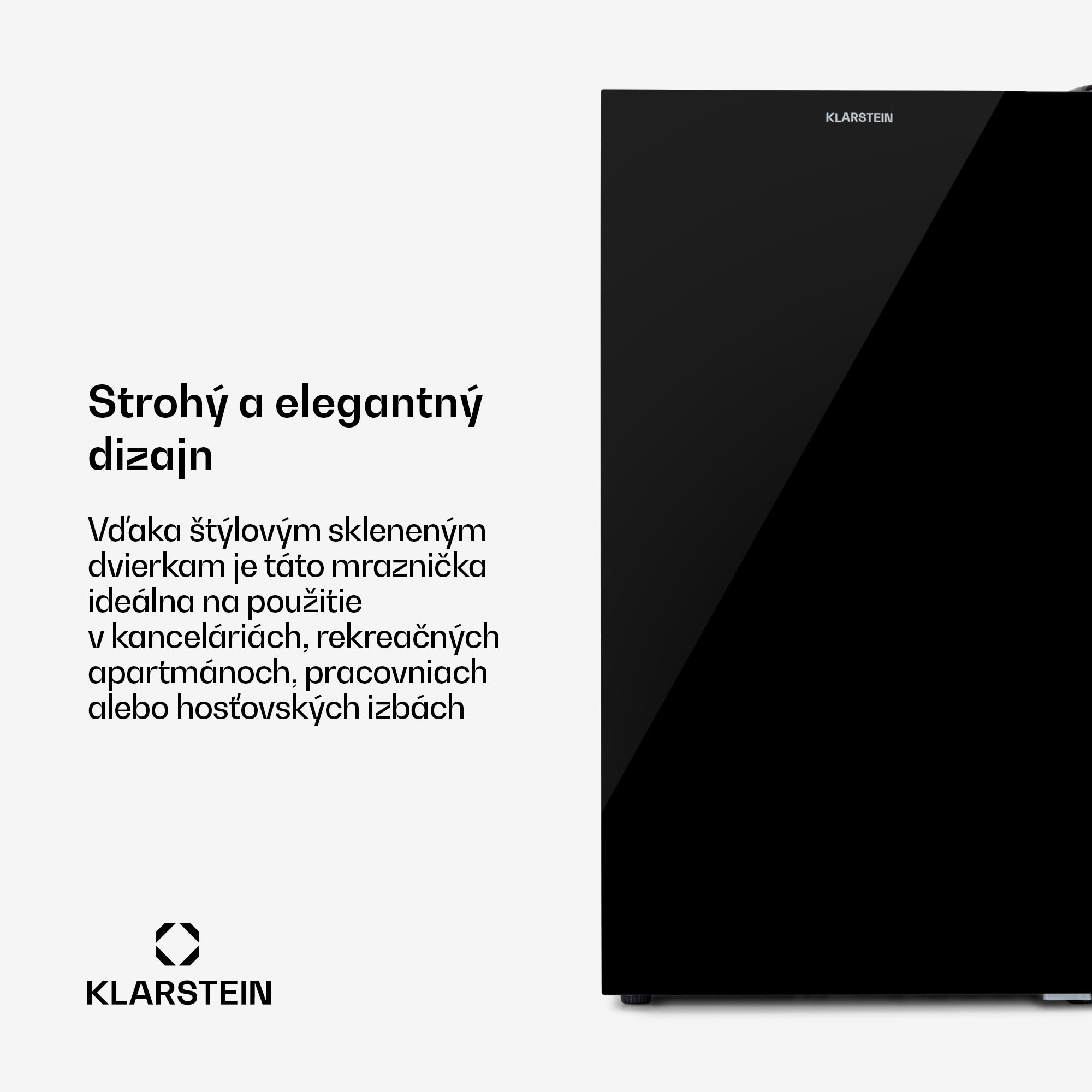 Klarstein Pluto 60L, mraznička, 4-hviezdičková, 60 l, do -18 °C – Obrázok 3