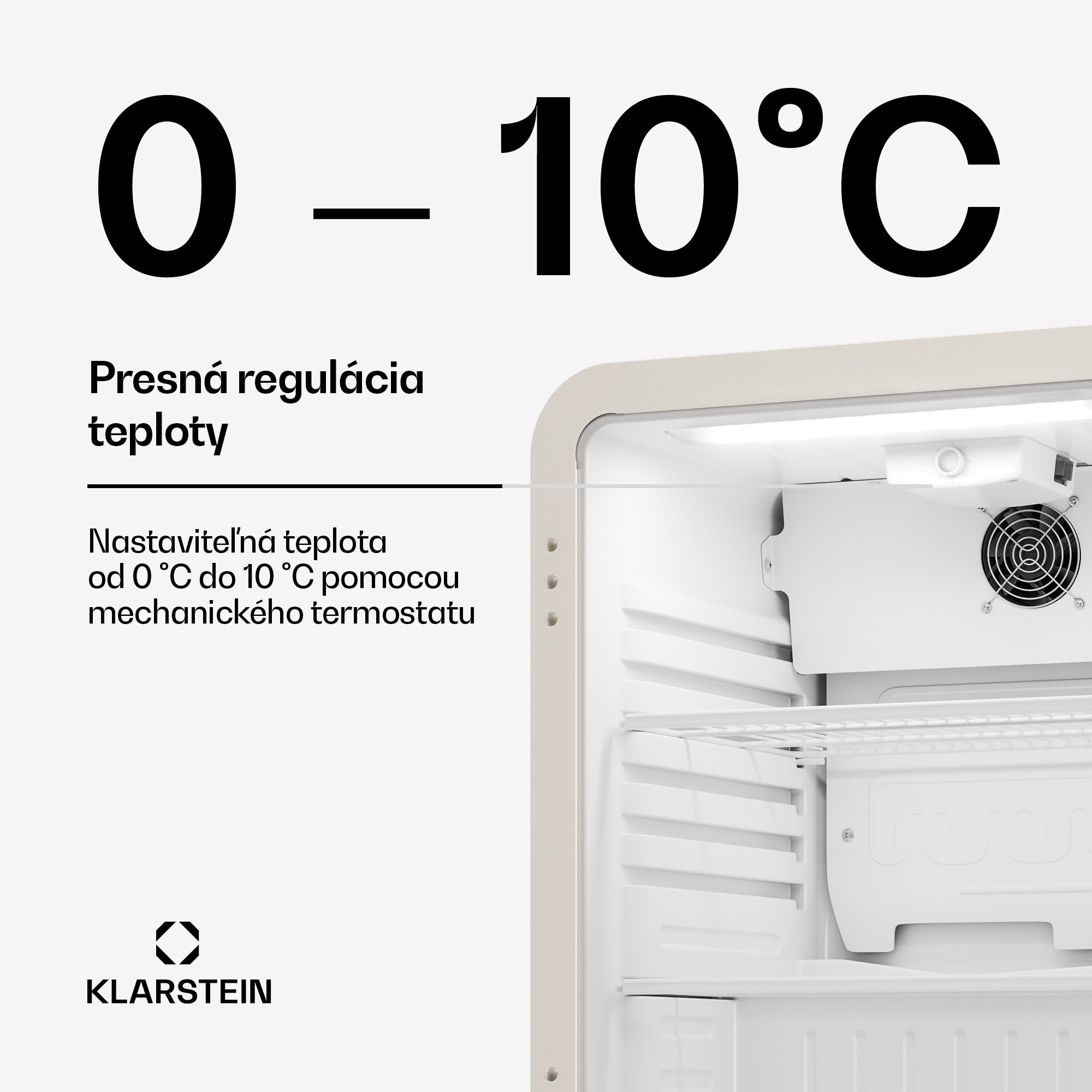 Klarstein Audrey Evo chladič nápojov | 56 x 38 cm | LED vnútorné osvetlenie | 85 W | 42 dB – Obrázok 4