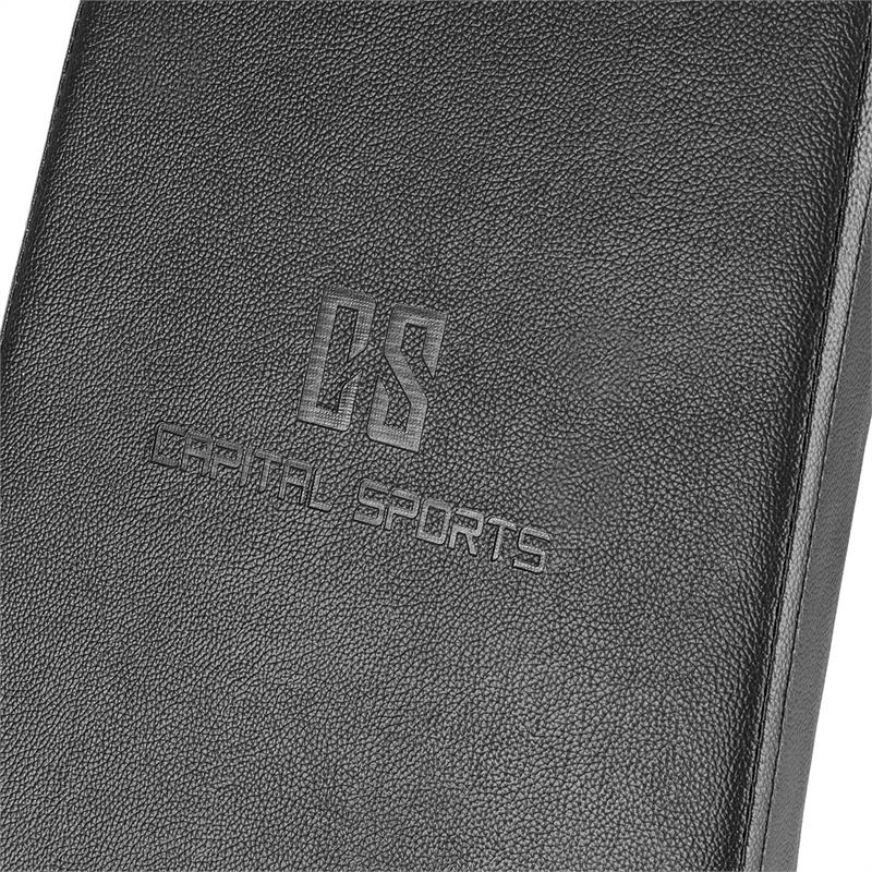 Capital Sports Flaptor, polohovateľná lavica, sklápacia, čierna – Obrázok 4