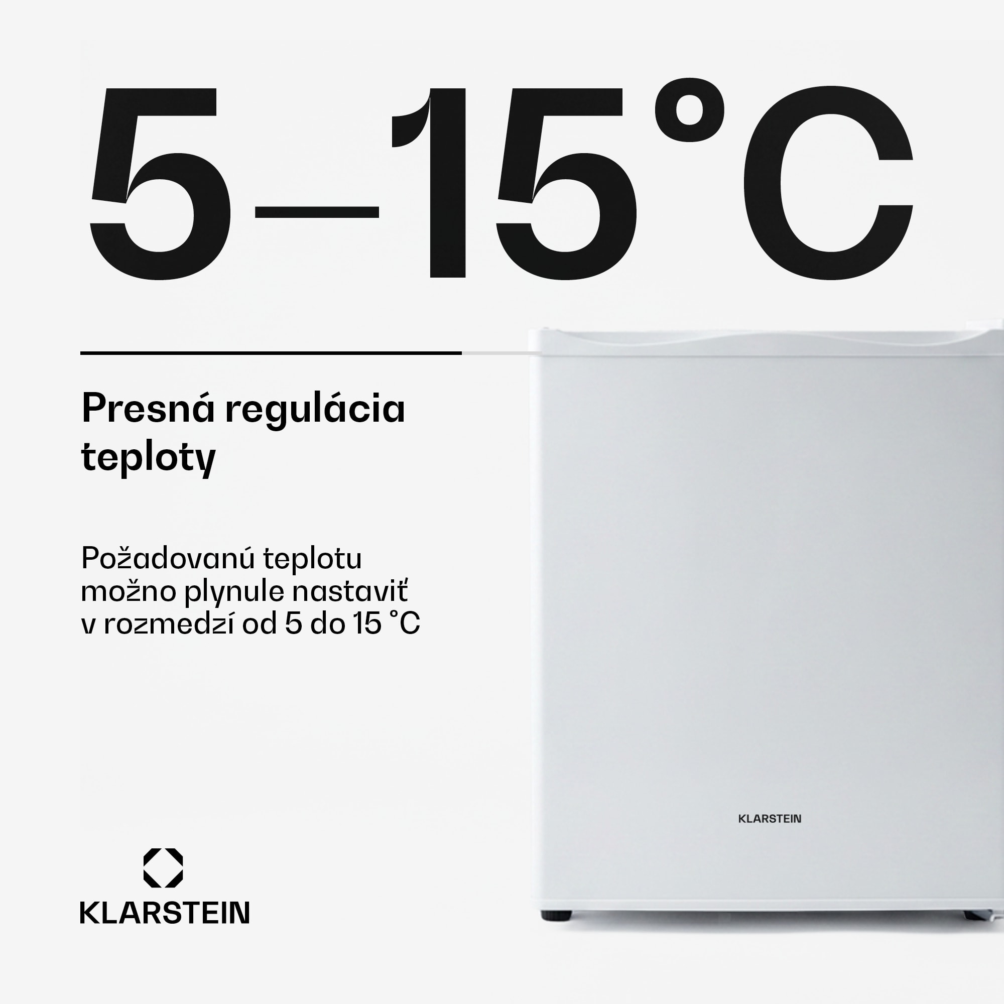 Klarstein Happy Hour, minibar, 5-15°C, energet. trieda G, tichý, 23dB, LED svetlo – Obrázok 4