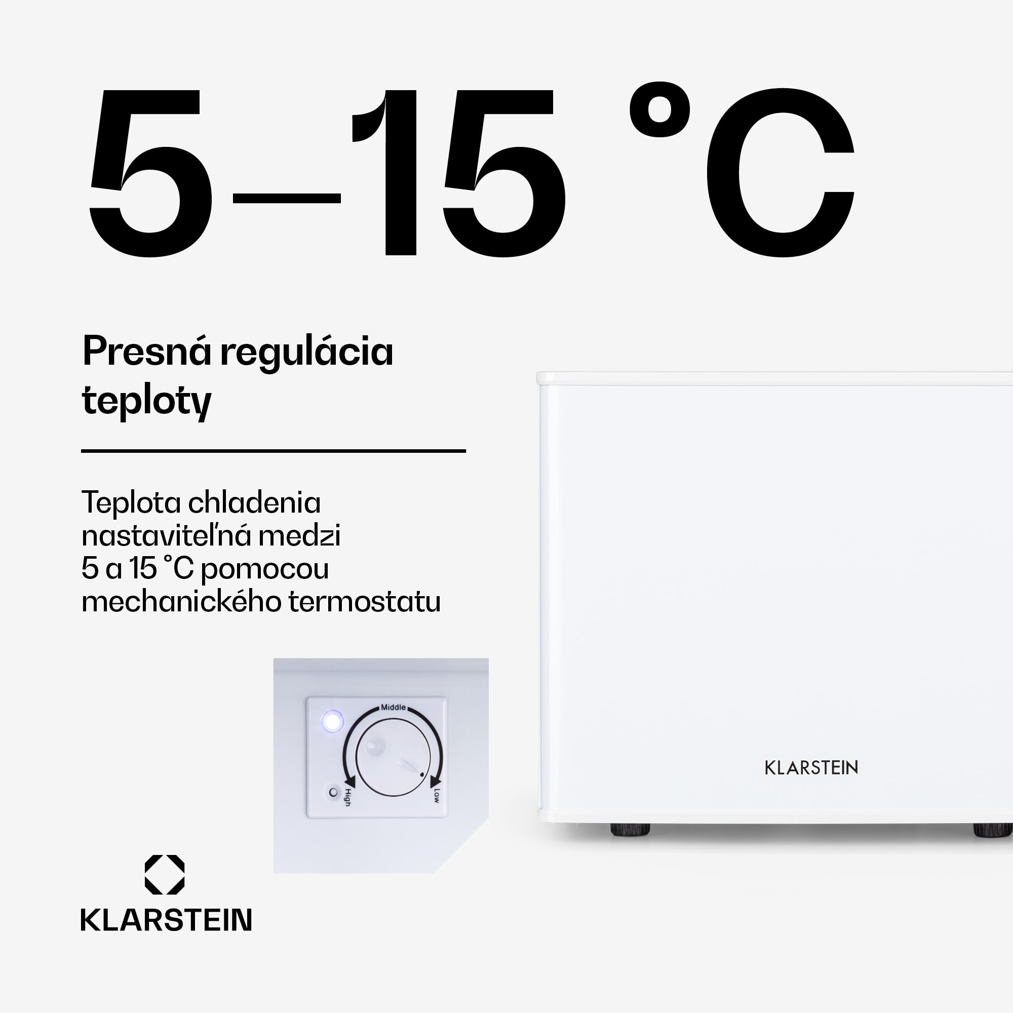 Klarstein Geheimversteck, mini chladnička, 17 l, 2 úrovne, 26dB, termoelektrická – Obrázok 4