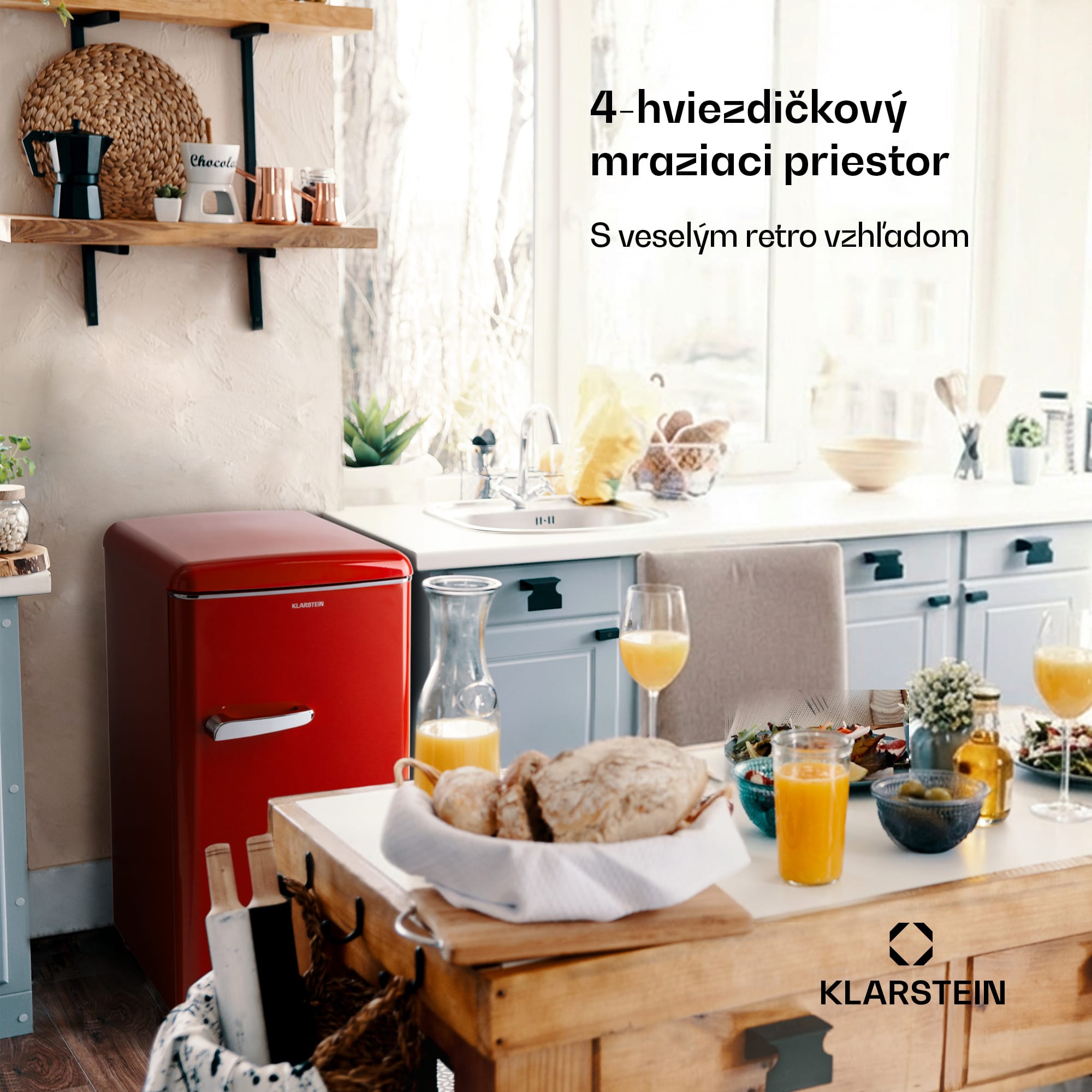 Klarstein Laika 60L, mraznička, 60 l, 3 zásuvky, teplota: -18 až 0 °C – Obrázok 3