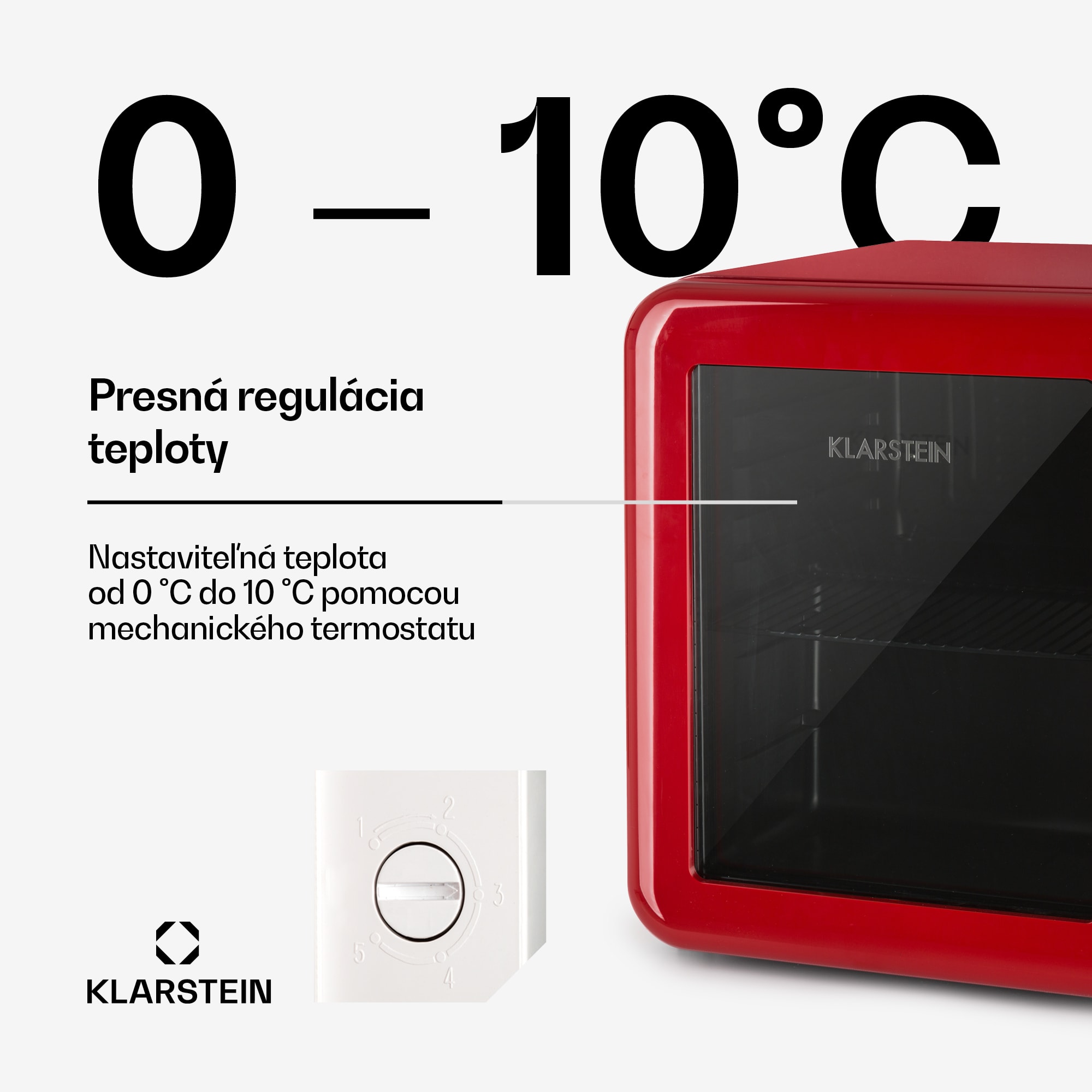 Klarstein PopLife 48, chladnička na nápoje, 0-10°C, retro dizajn – Obrázok 4
