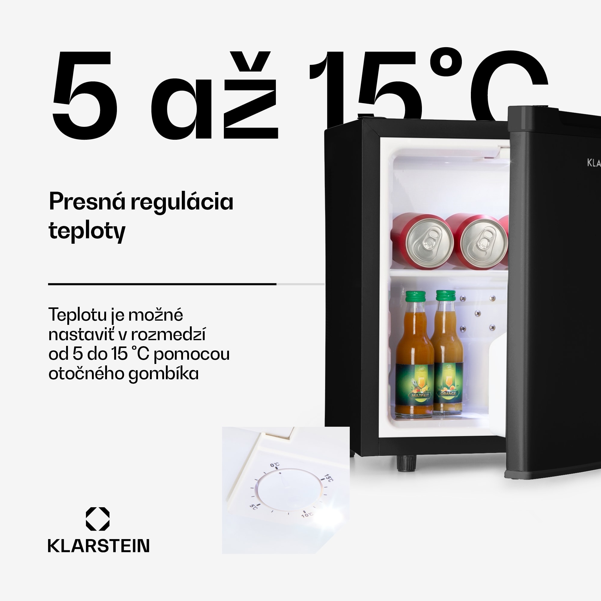 Klarstein Silent Cool, chladnička, 30 l, Arctic-Fox Cooling, energet. trieda G, čierna – Obrázok 4