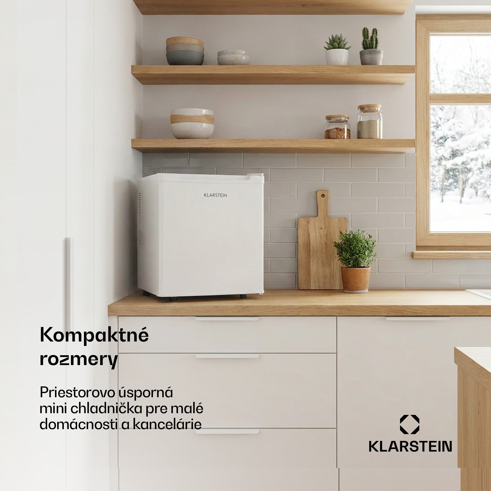 Klarstein Silent Cool, chladnička, 30 l, Arctic-Fox Cooling, energet. trieda G, biela – Obrázok 3