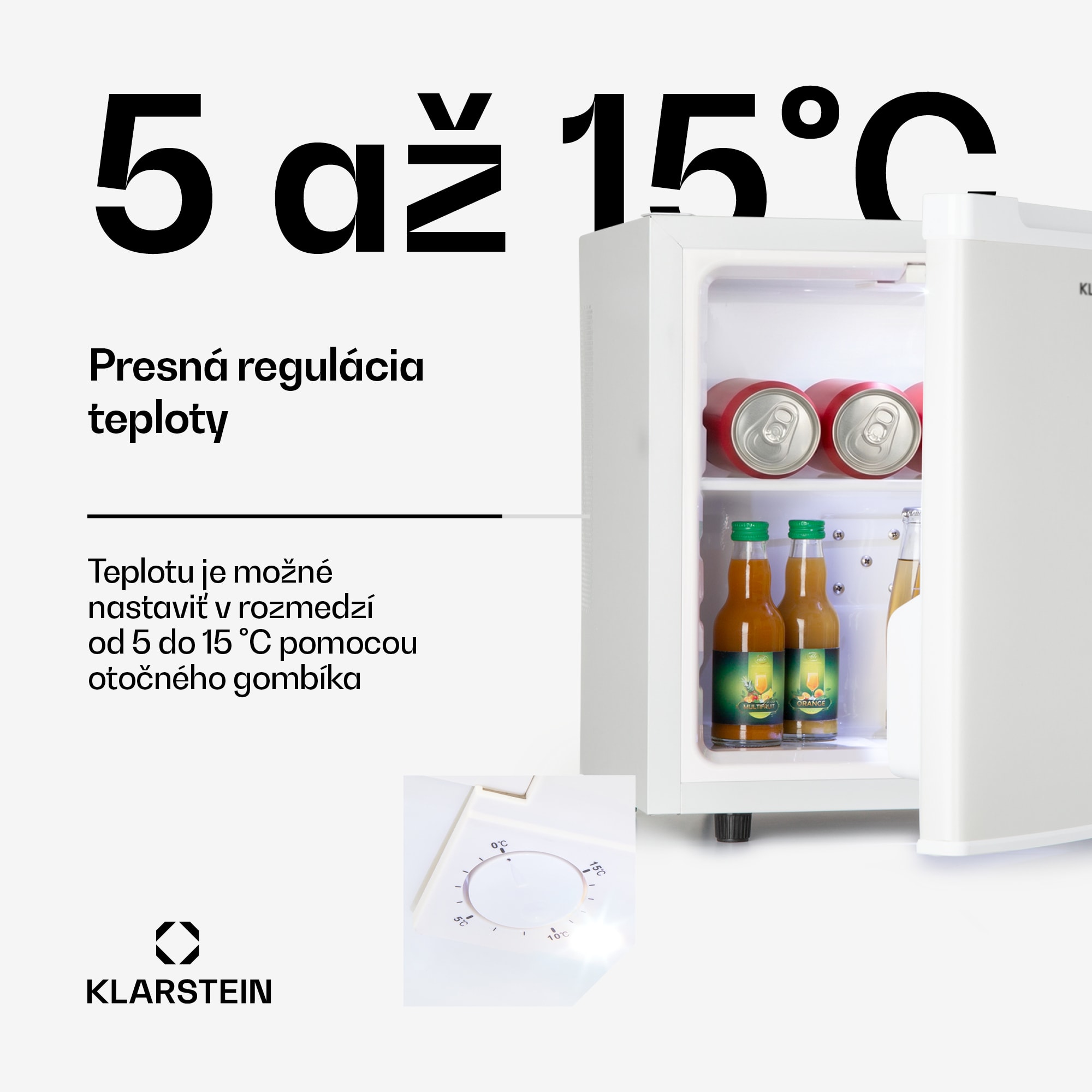 Klarstein Silent Cool, chladnička, 30 l, Arctic-Fox Cooling, energet. trieda G, biela – Obrázok 4