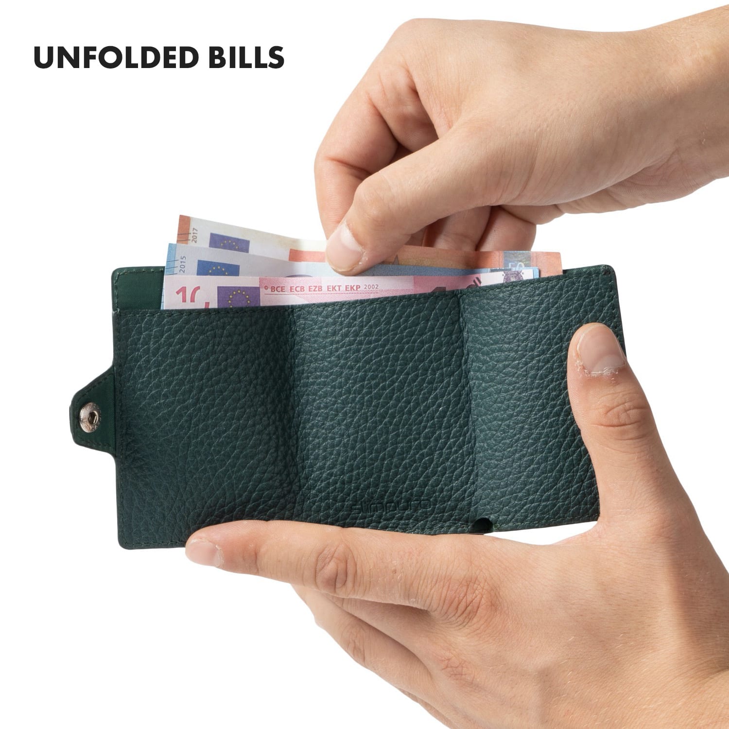 Slimpuro ZNAP Slim Wallet, 12 kariet, priehradka na mince, 8,9 x 1,8 x 6,3 cm (Š x V x H), ochrana RFID – Obrázok 4