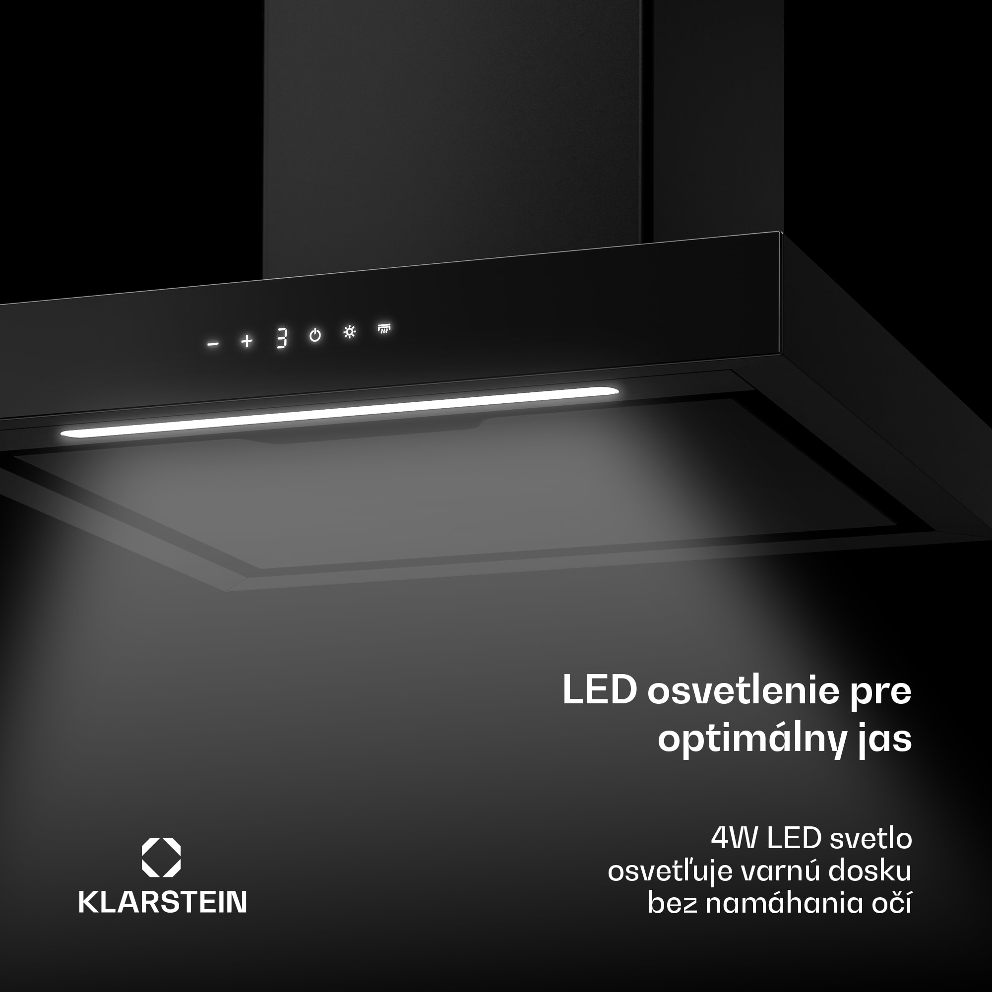 Klarstein Vapura horizontálna nástenná digestor | Elegantný, moderný, výkonný | Trieda A++ | 609 m³/h | 60 cm – Obrázok 5