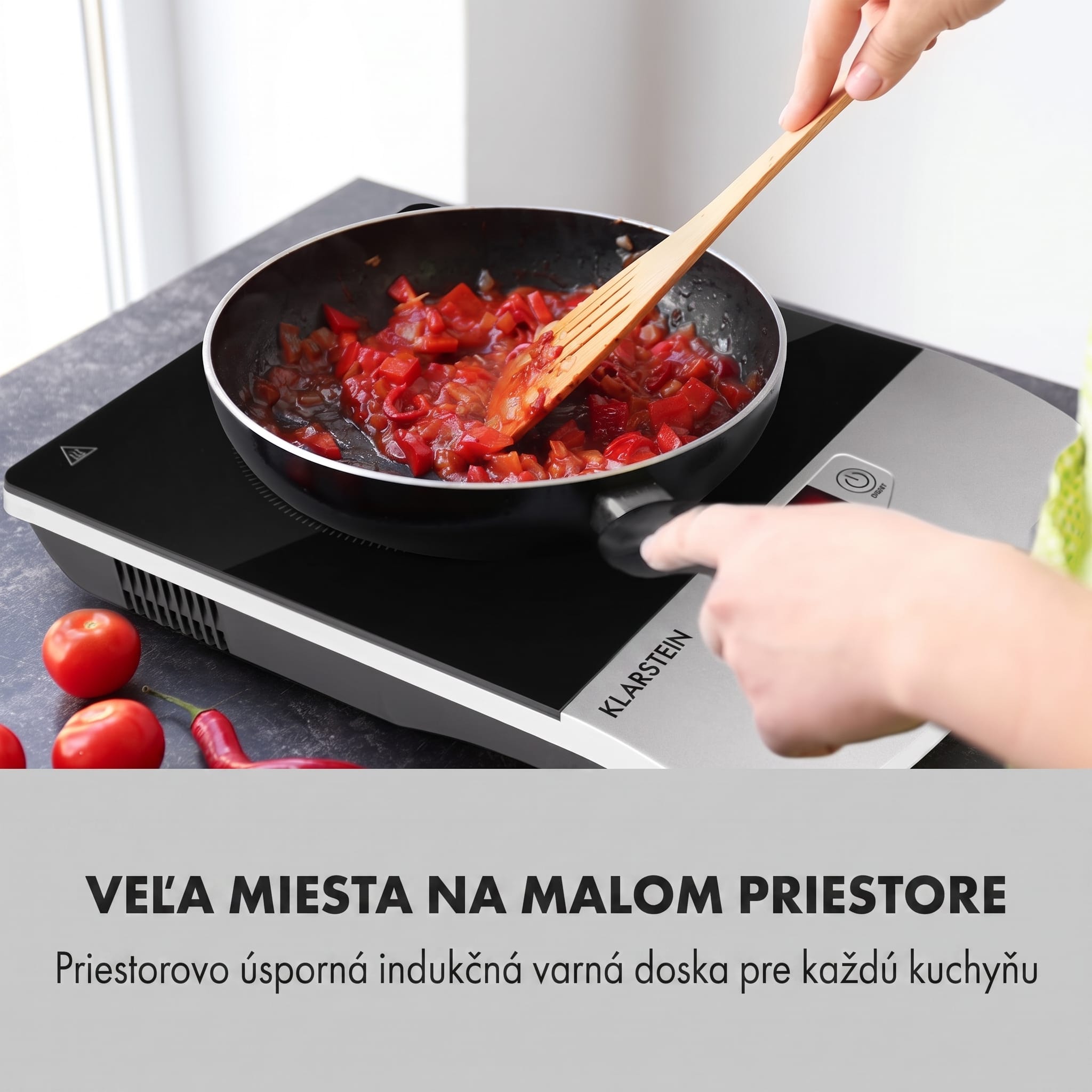 Klarstein CP3-VARICOOK SINGLE, indukčný varná doska, 1800 W, 1 zóna – Obrázok 2