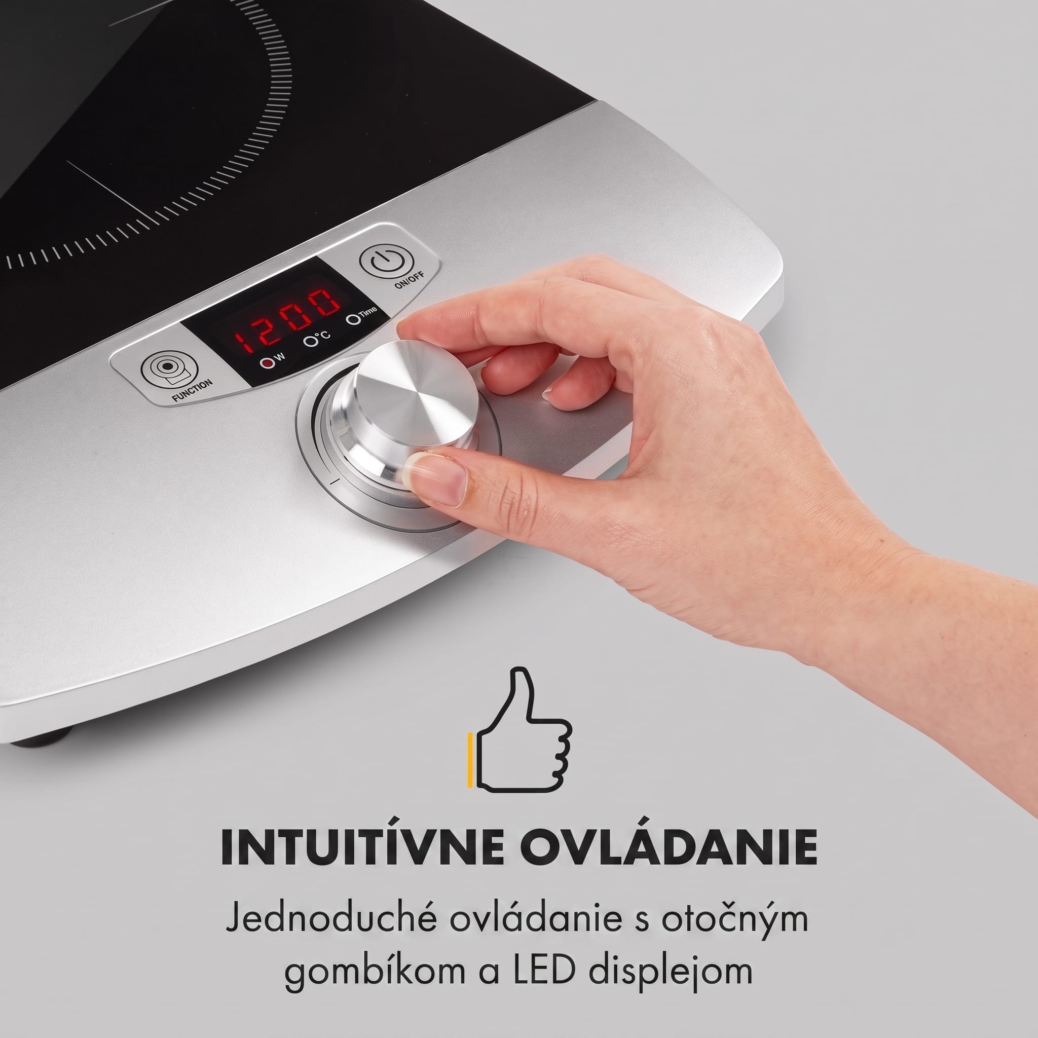 Klarstein CP3-VARICOOK SINGLE, indukčný varná doska, 1800 W, 1 zóna – Obrázok 3