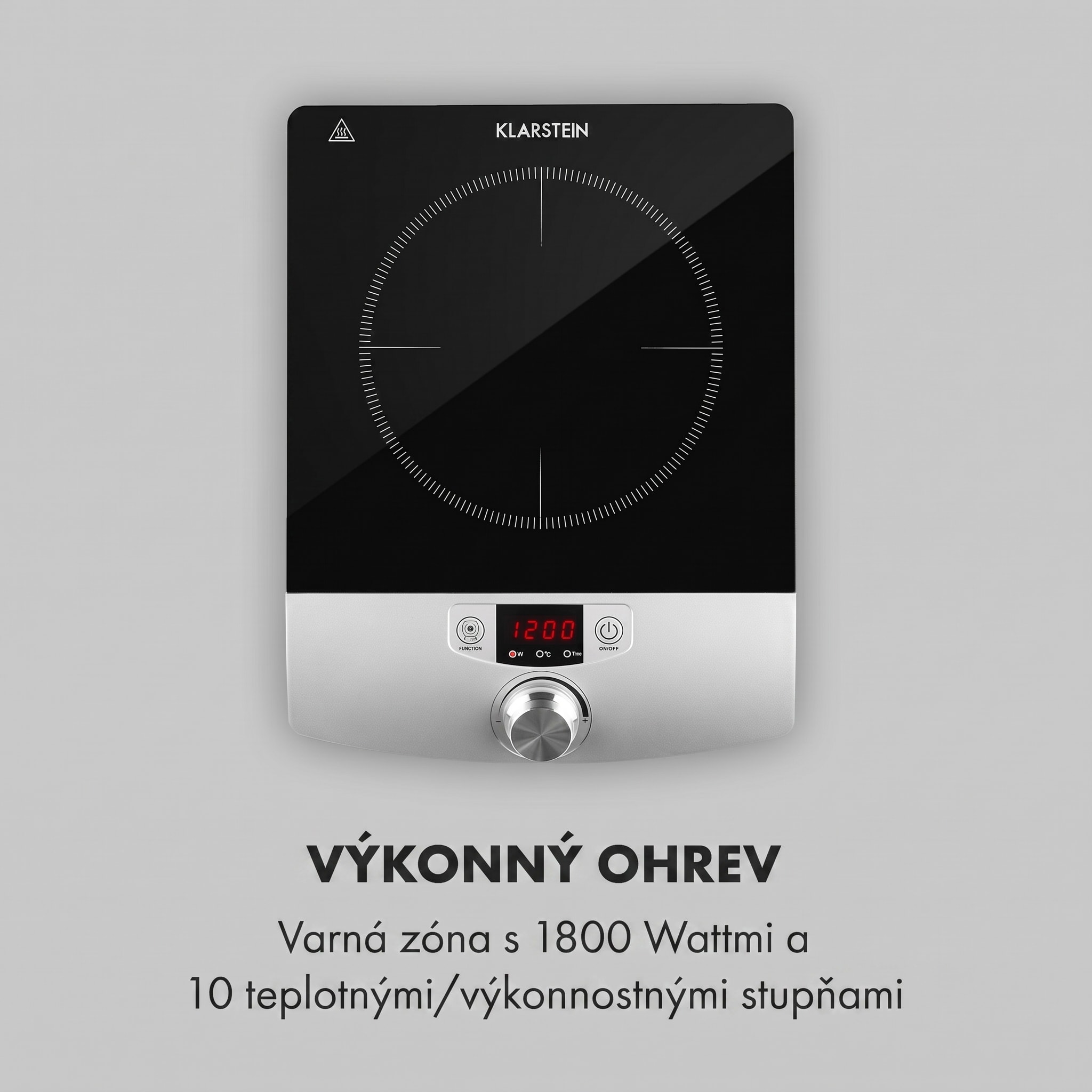 Klarstein CP3-VARICOOK SINGLE, indukčný varná doska, 1800 W, 1 zóna – Obrázok 4
