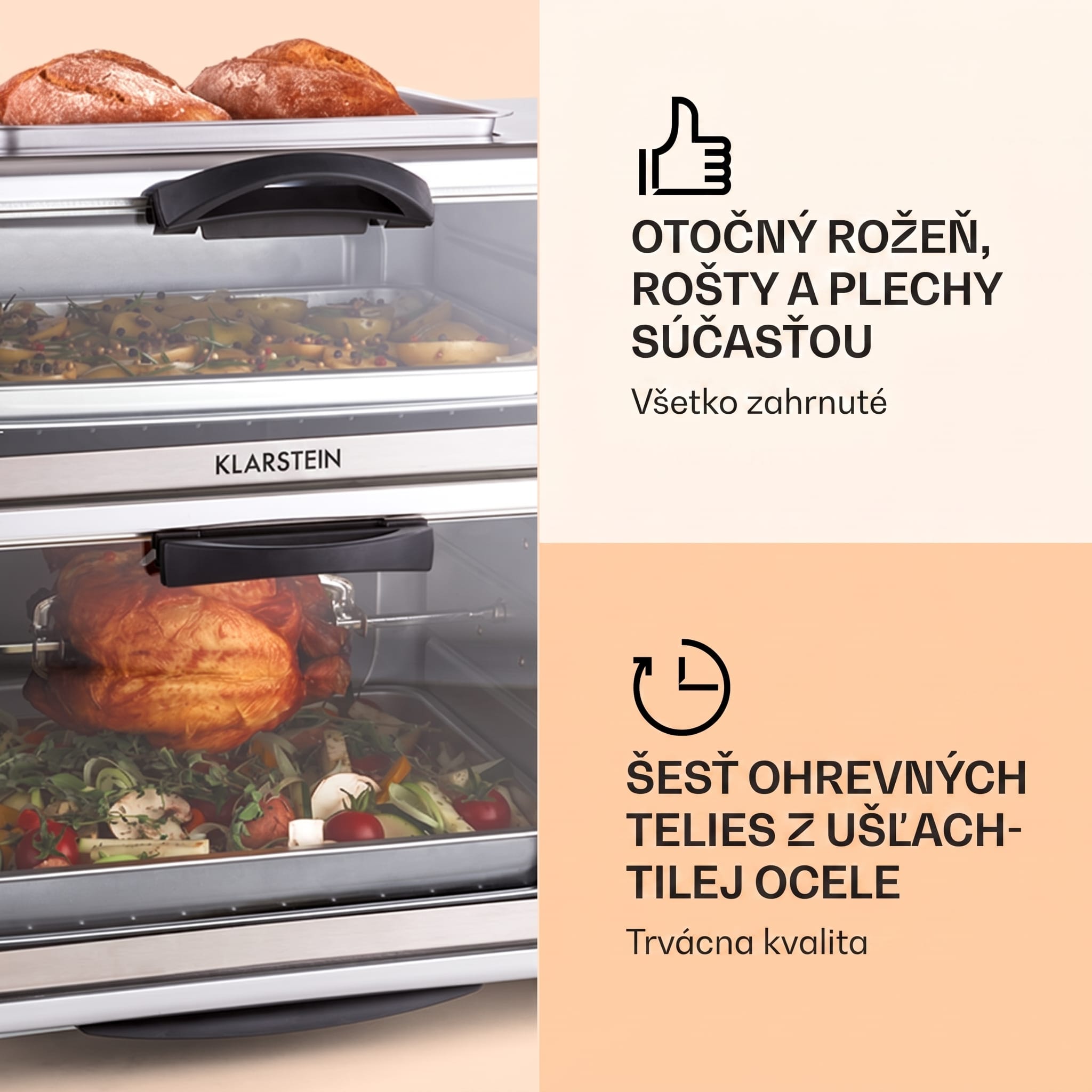 OneConcept All-You-Can-Eat, dvojitá minirúra s grilovaciou platňou, 42 l, 2350 W – Obrázok 4