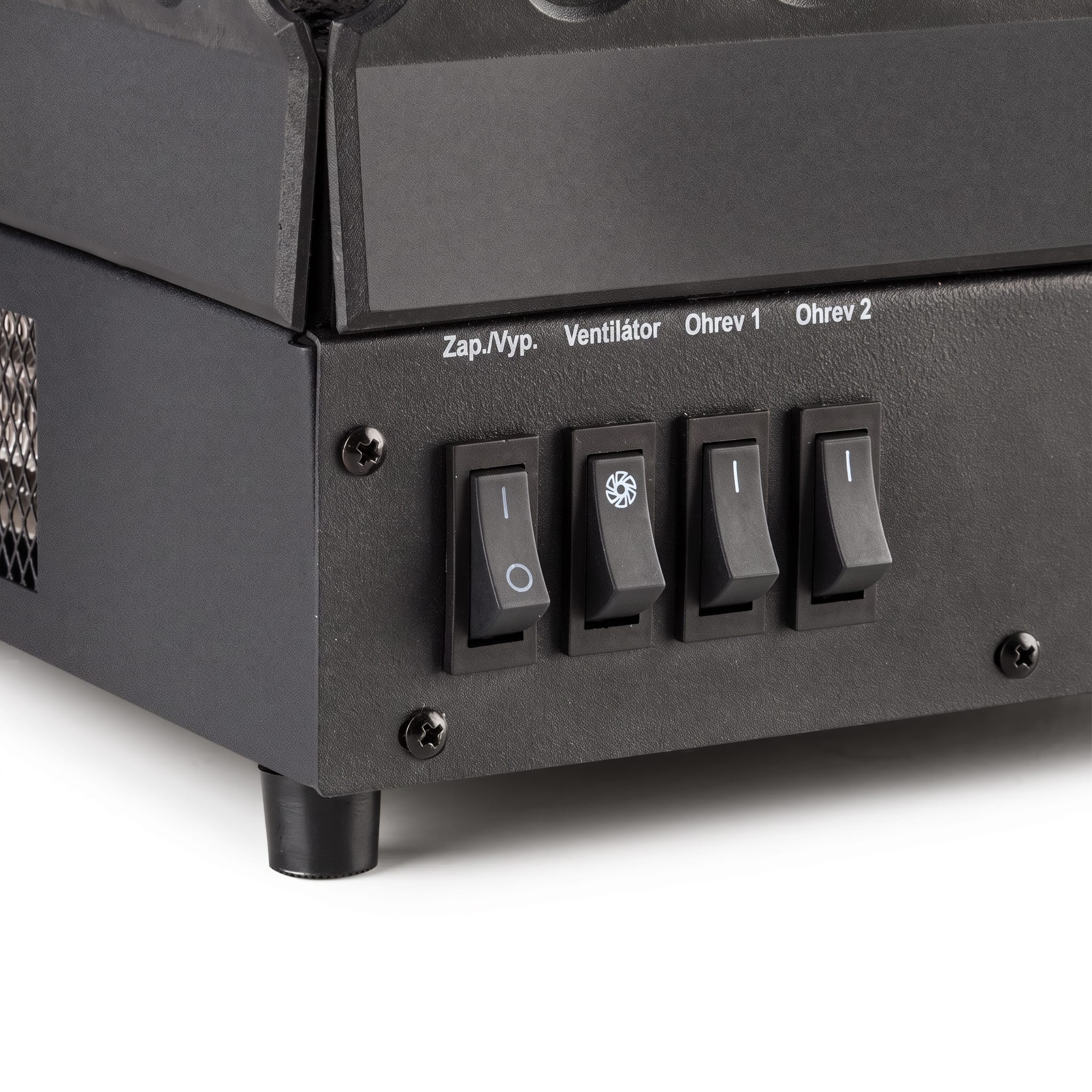 Klarstein Kamini FX, elektrický krb, krbová vložka, 1000/2000 W, 2 W LED, čierny – Obrázok 4