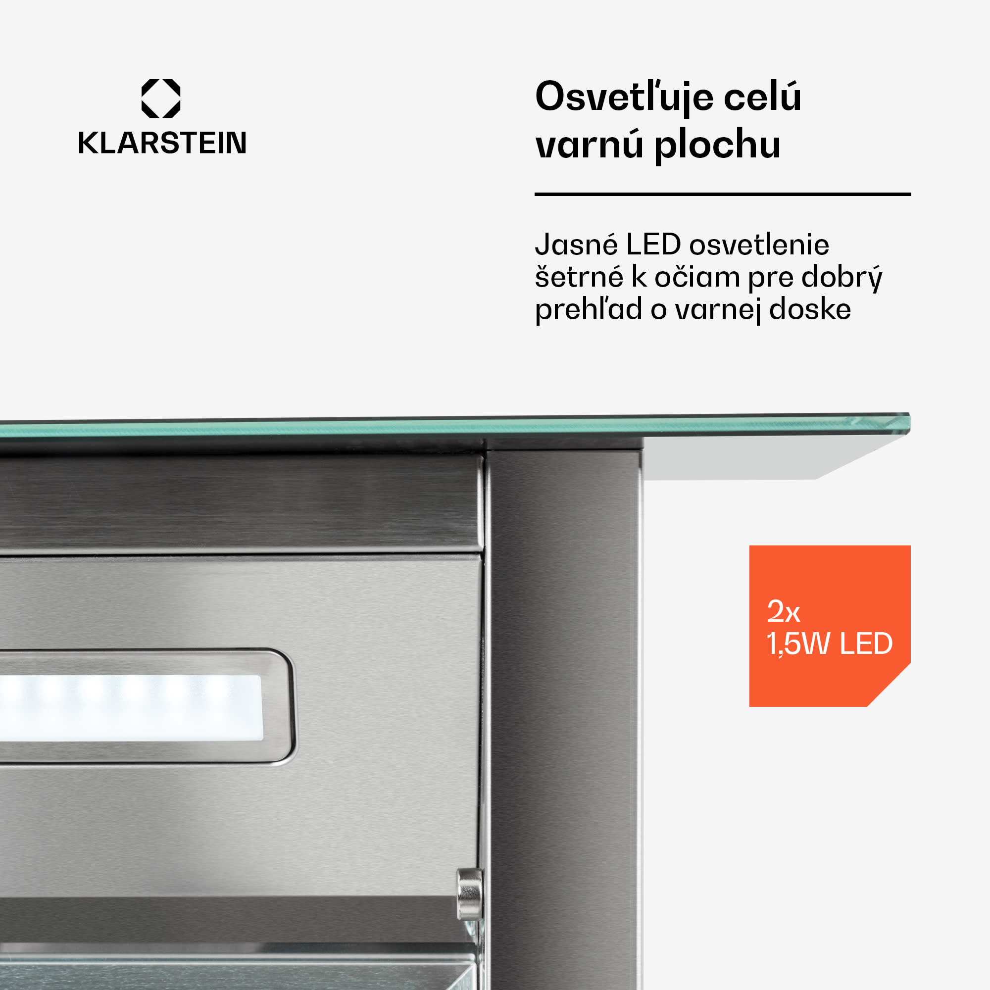 Klarstein Royal Flush Downdraft, digestor, 60 cm, výsuvný, 485 m³/h, nehrdzavejúca oceľ, čierny – Obrázok 5