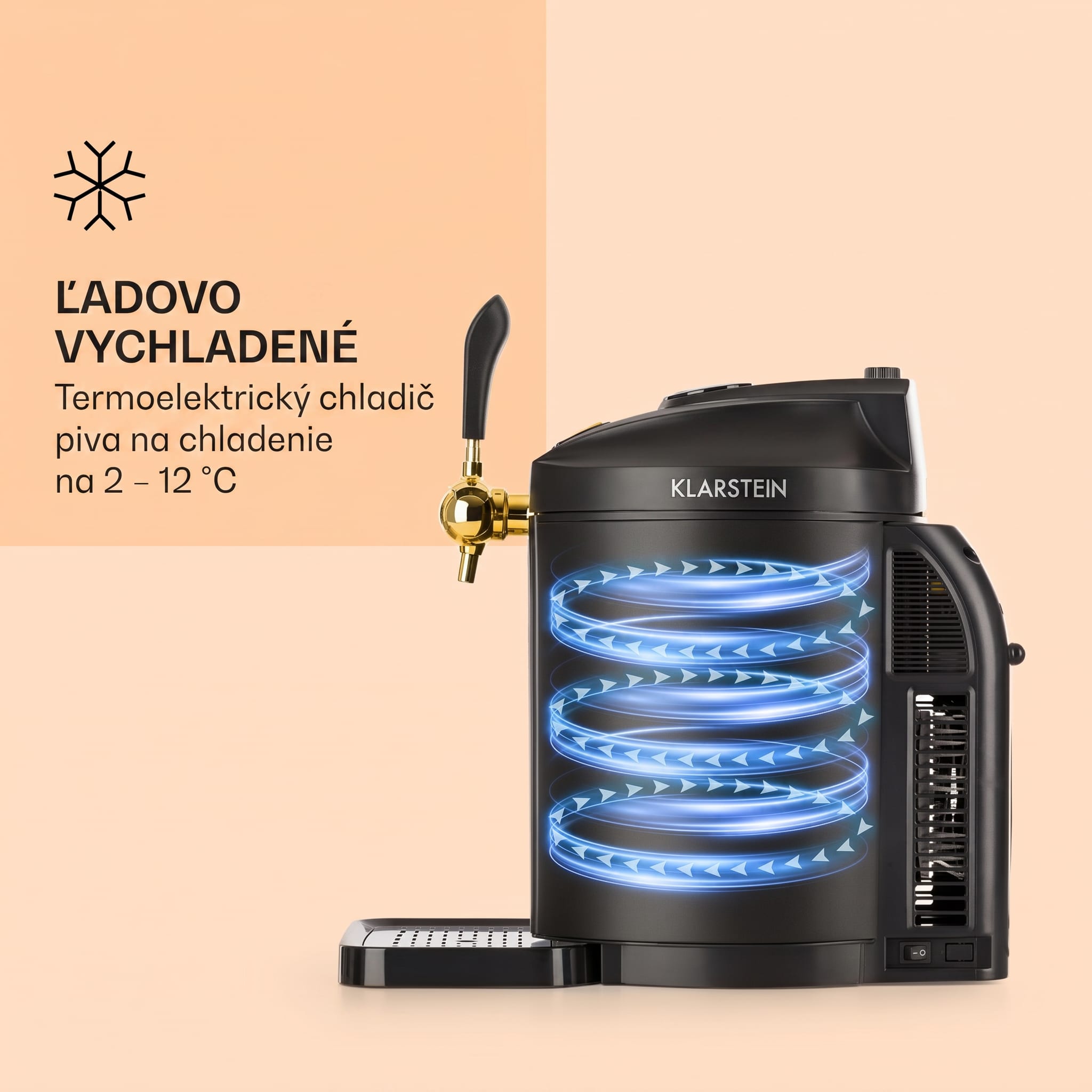 Klarstein Skal, výčapné zariadenie, chladenie piva, 5 l súdok, CO2, nehrdzavejúca oceľ, čierne – Obrázok 5