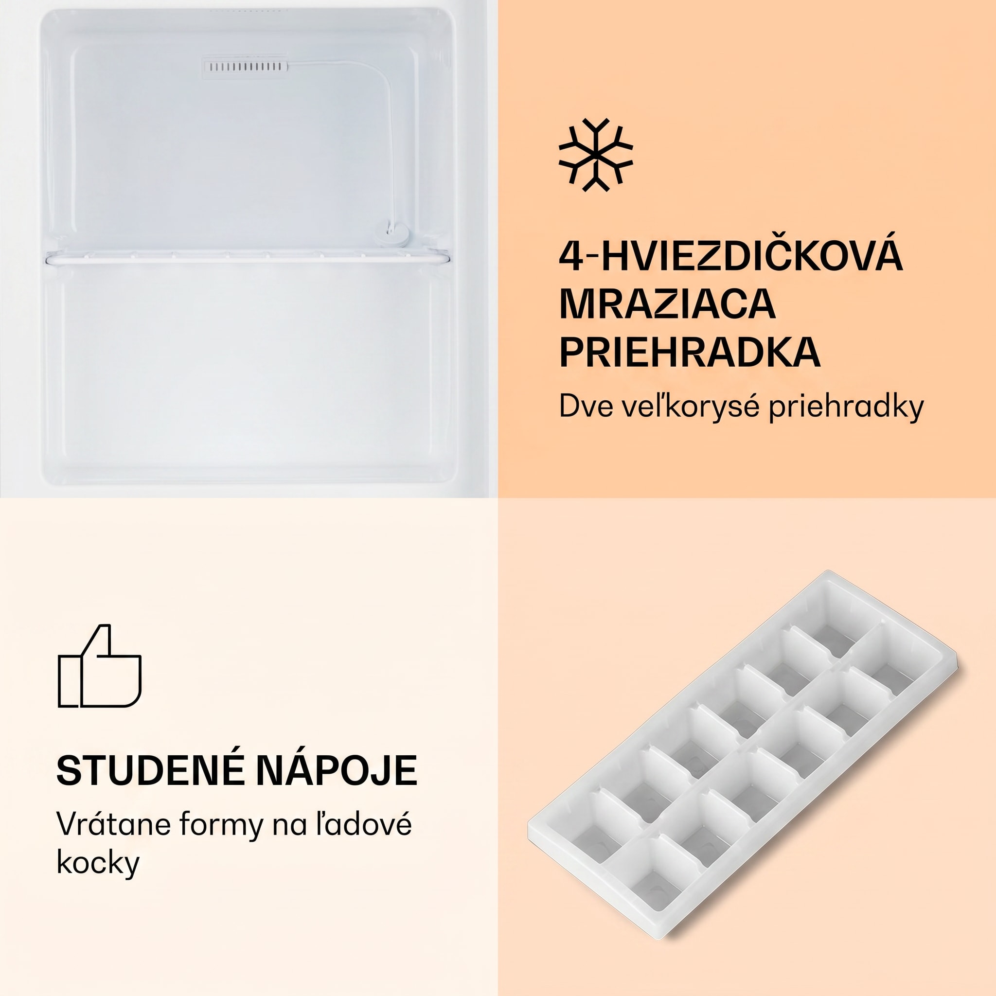 Klarstein Garfield Eco E, mraznička, 33 l, 4 hviezdičky, kompaktná, strieborná – Obrázok 3