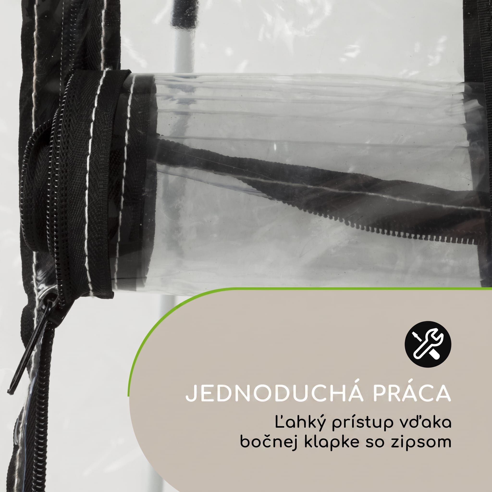 Blumfeldt High Grow Top 160, rozšírenie skleníka, 160 x 80 x 115 cm, oceľové trubky, PVC – Obrázok 3