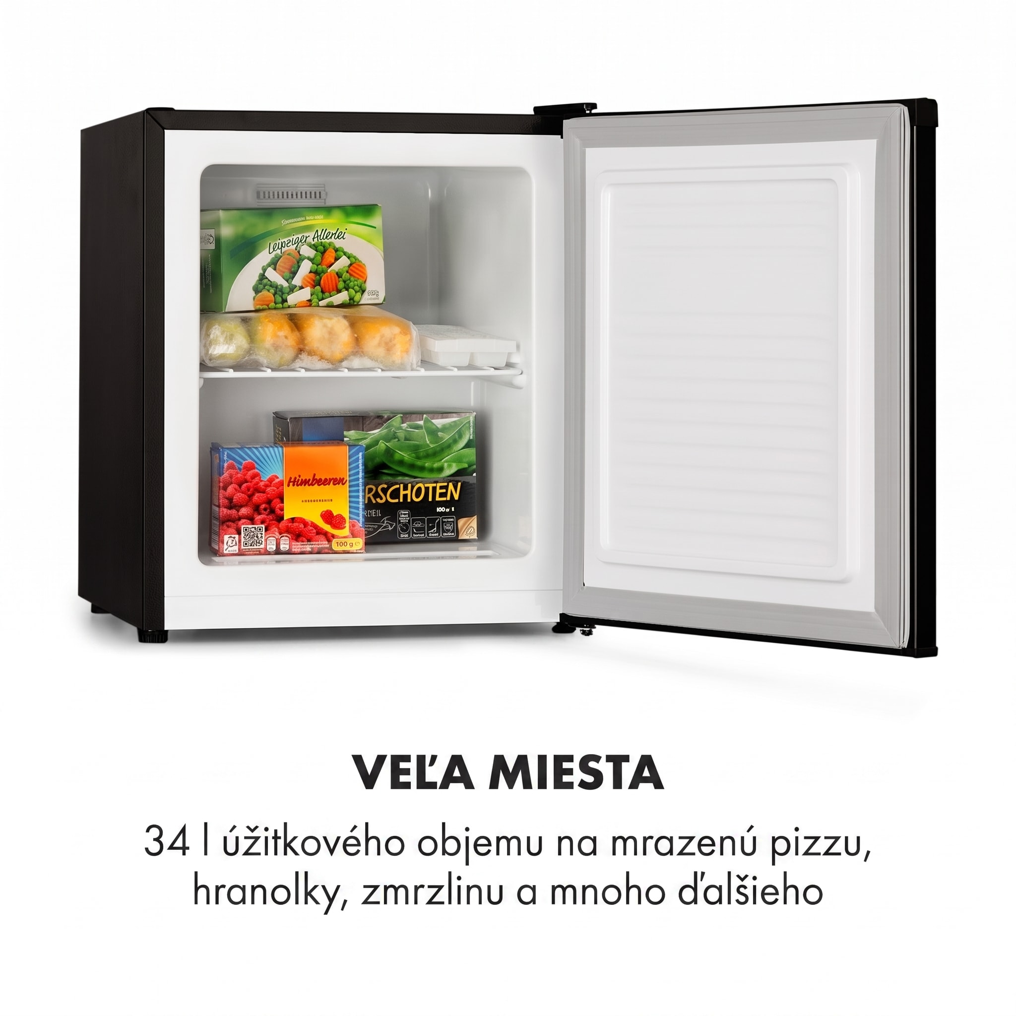 Klarstein Garfield Eco, mini mraznička, 33 l, energet. trieda E+, 4 hviezdičky, kompaktná – Obrázok 3
