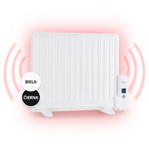 OneConcept Wallander, olejový radiátor, 600 W, termostat, olejové vyhrievanie, plochý dizajn, biely