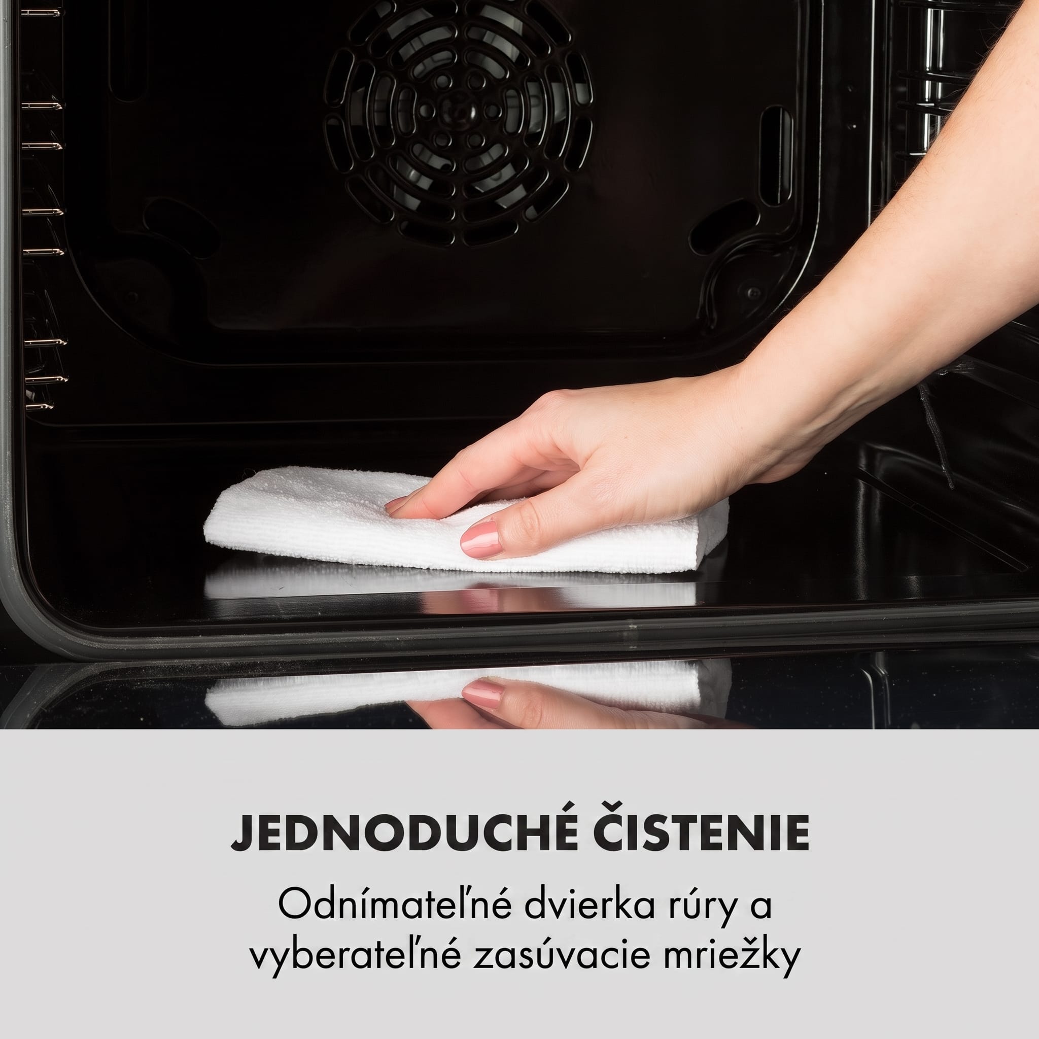 Klarstein Kalahari, vstavaná rúra, 2300 W, 7 funkcií, čierna – Obrázok 3