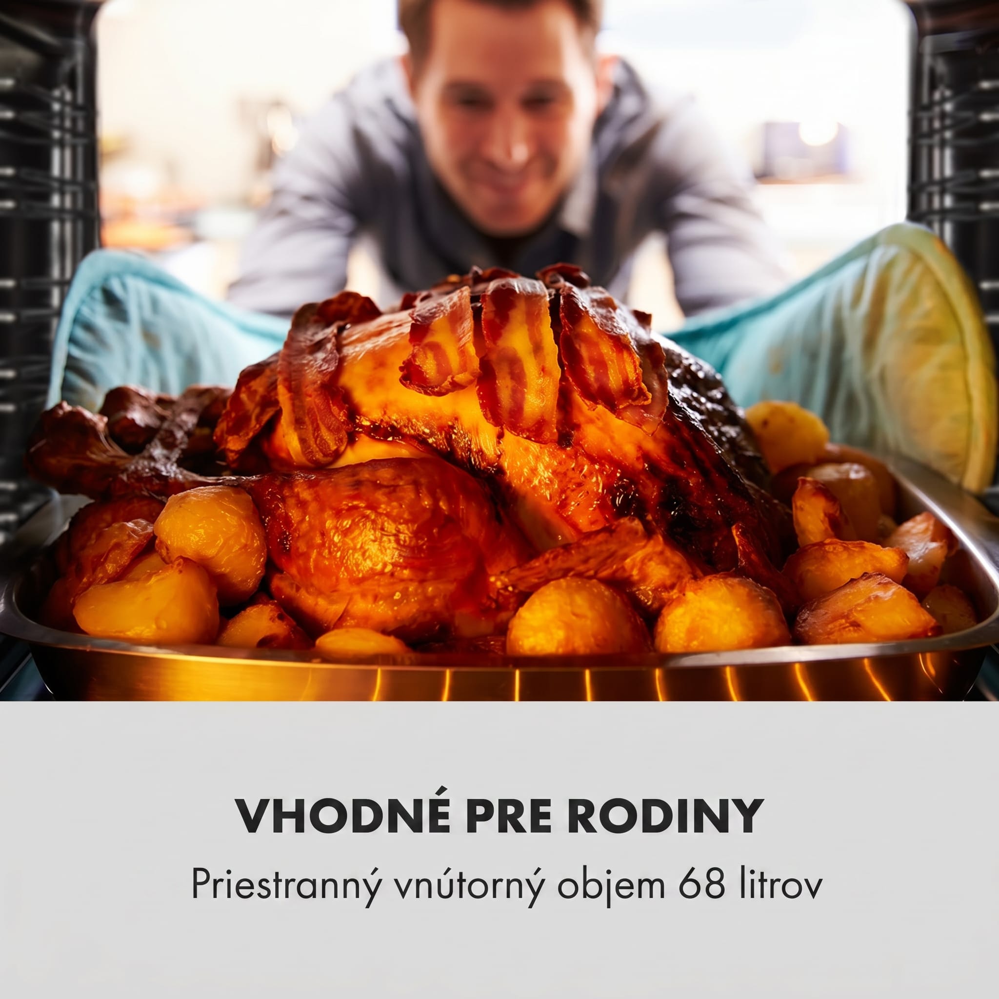 Klarstein Kalahari, vstavaná rúra, 2300 W, 7 funkcií, čierna – Obrázok 5
