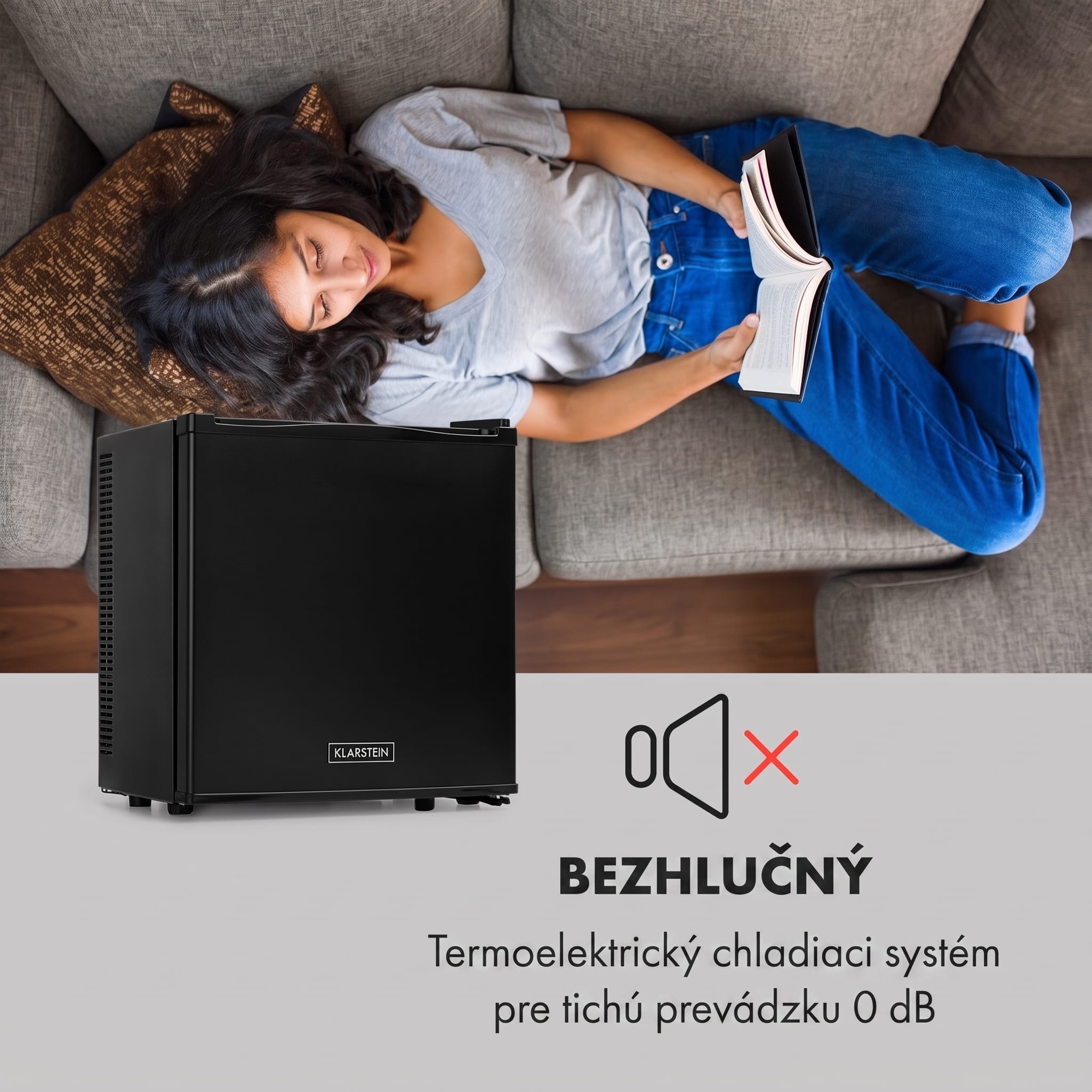 Klarstein Secret Cool, mini chladnička, minibar, 13 l, energet. trieda G, čierna – Obrázok 3