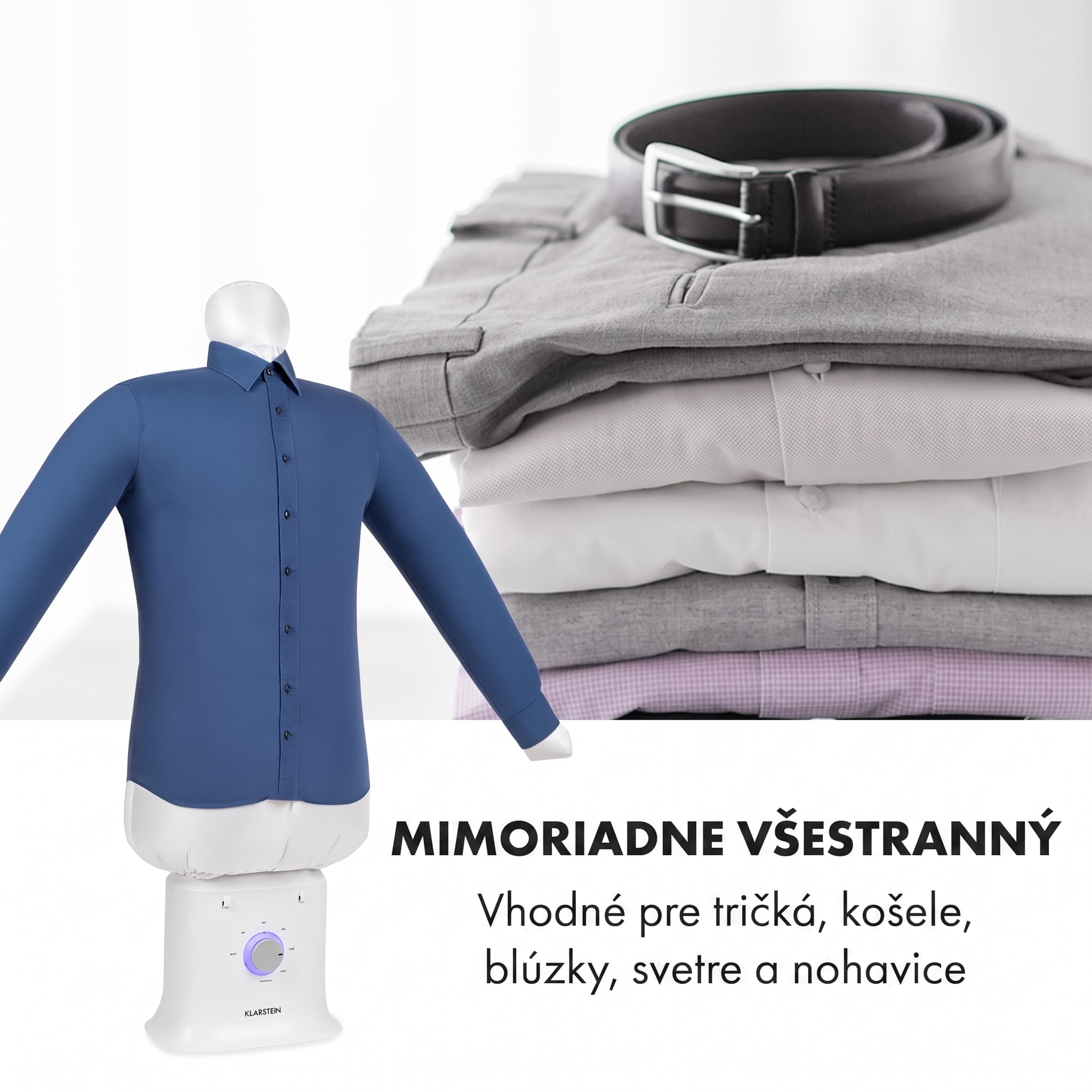 Klarstein ShirtButler Deluxe automatický sušiaci a žehliaci prístroj 1250 W – Obrázok 2