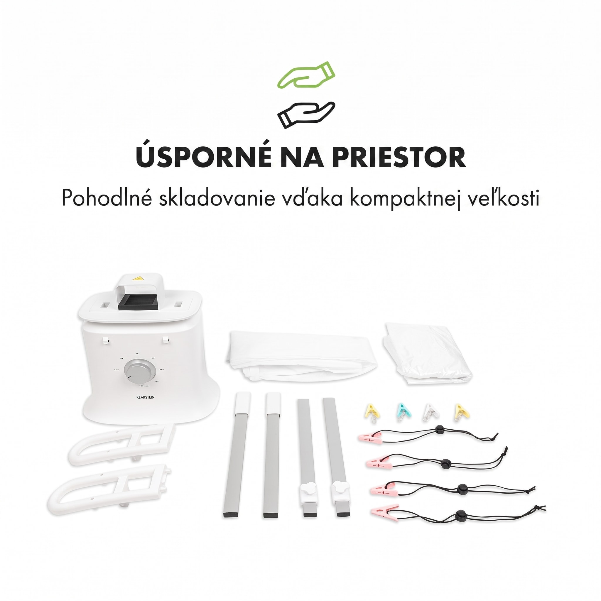 Klarstein ShirtButler Deluxe automatický sušiaci a žehliaci prístroj 1250 W – Obrázok 5