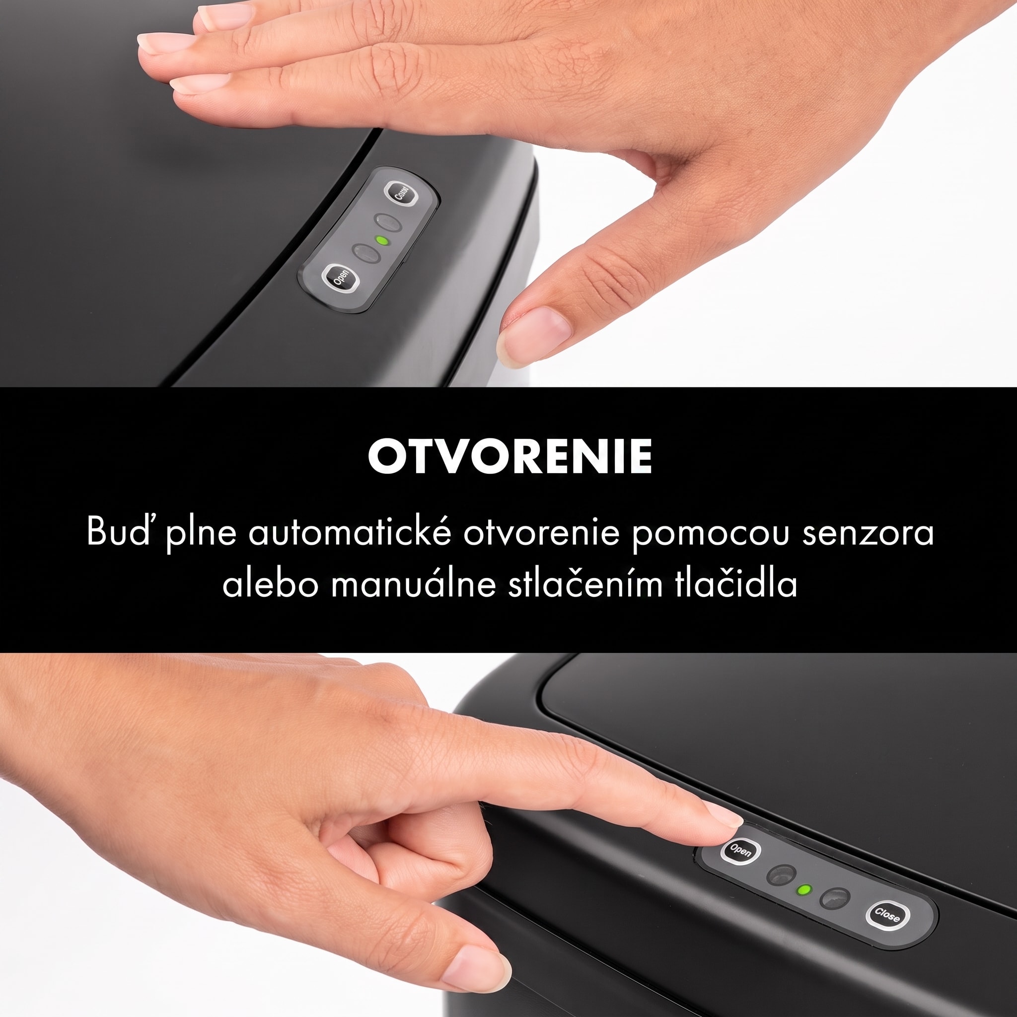 Klarstein Cleansmann, kôš na odpadky, senzor, 30 litrov, na odpadkové vrecia, ABS, čierny – Obrázok 4
