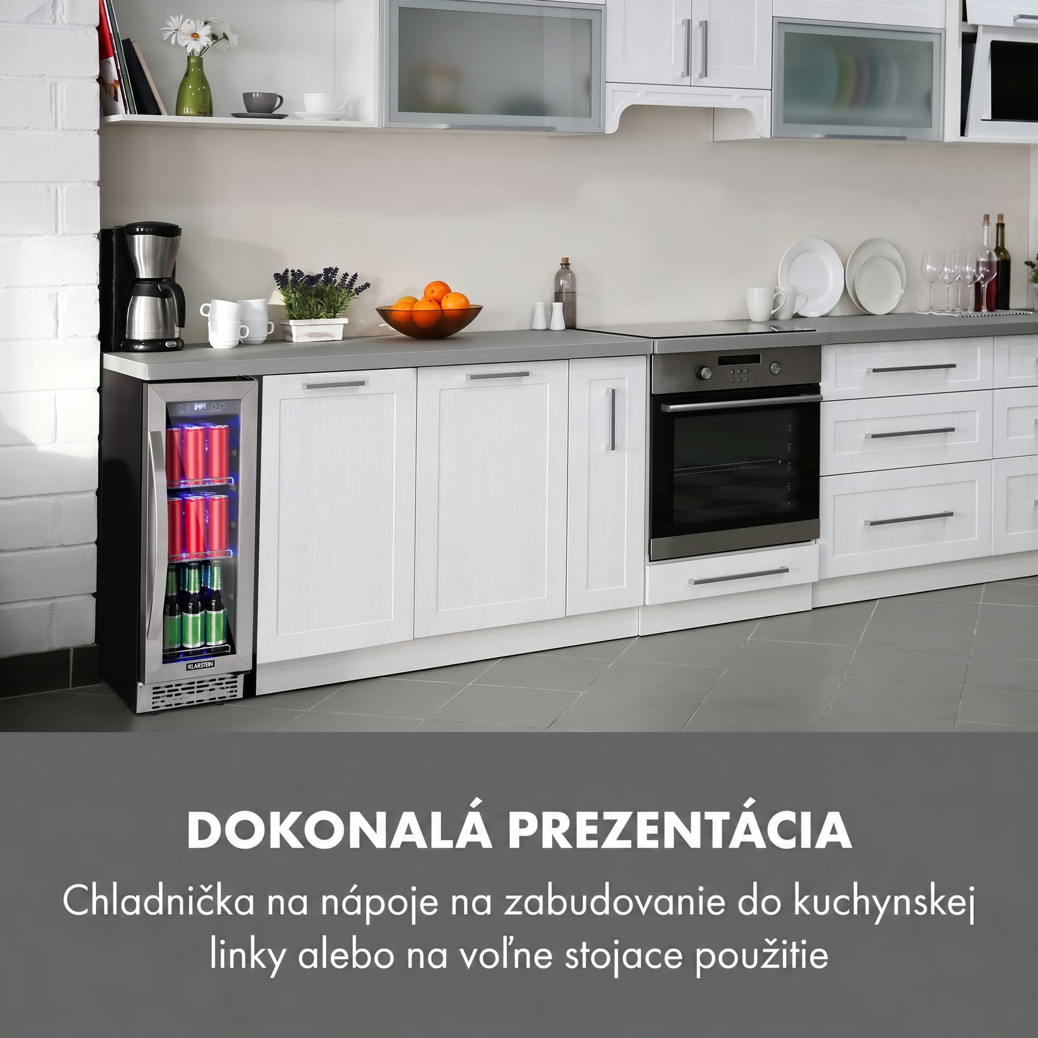Klarstein Beerlager 56, chladnička na nápoje, 56 l, 20 fliaš, energet. trieda G, nehrdzavejúca oceľ, čierna – Obrázok 2