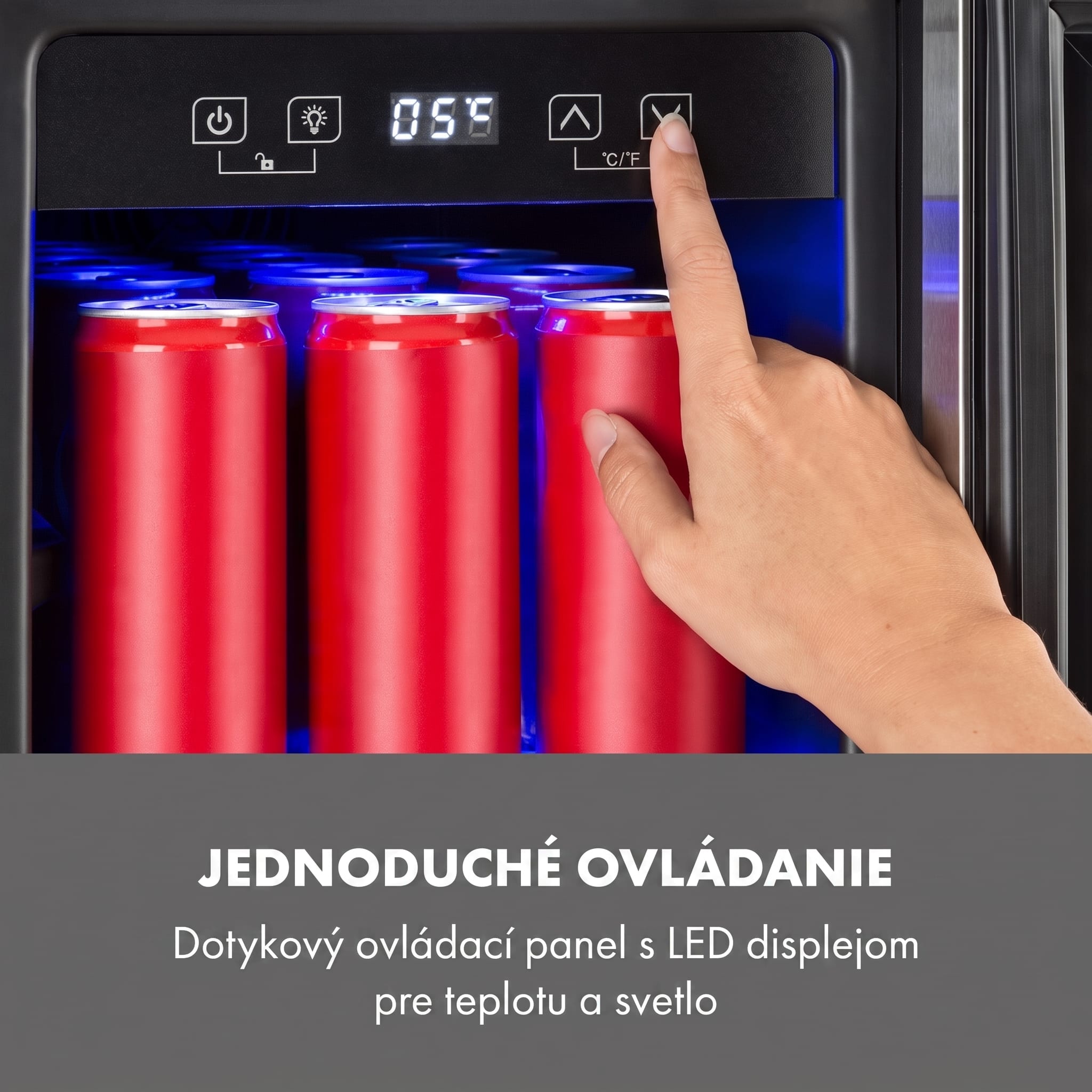 Klarstein Beerlager 56, chladnička na nápoje, 56 l, 20 fliaš, energet. trieda G, nehrdzavejúca oceľ, čierna – Obrázok 5