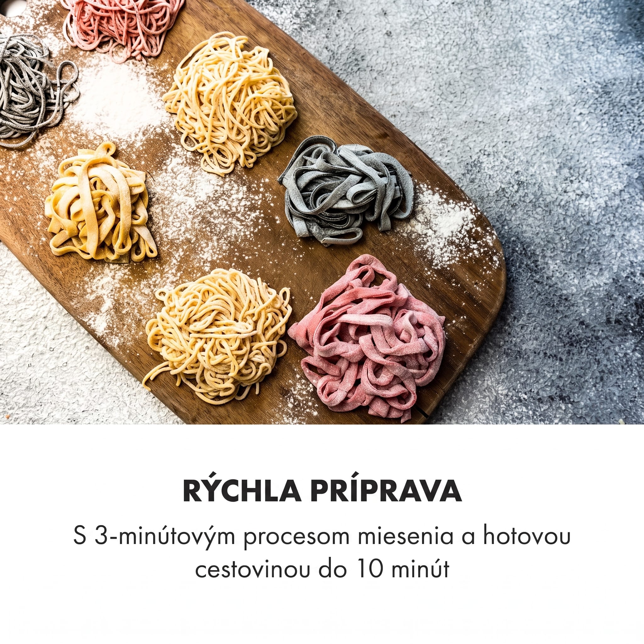 Klarstein Pastamania stroj na cestoviny 260W 7 nadstavcov 500 g 60 dB LED – Obrázok 5