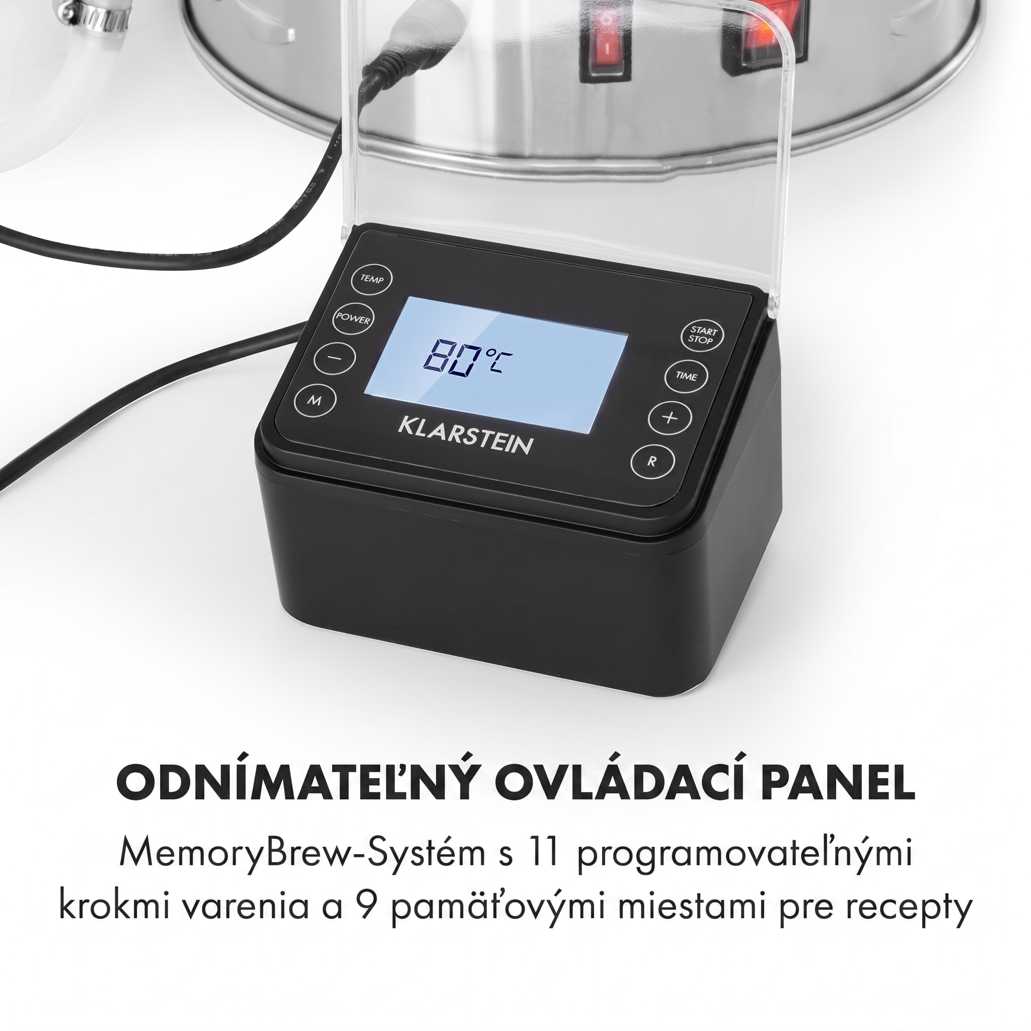 Klarstein Brauheld Pro, sladový kotol, 30 l, 2500 W, 30 – 100 °C, obehové čerpadlo, nehrdzavejúca oceľ – Obrázok 3