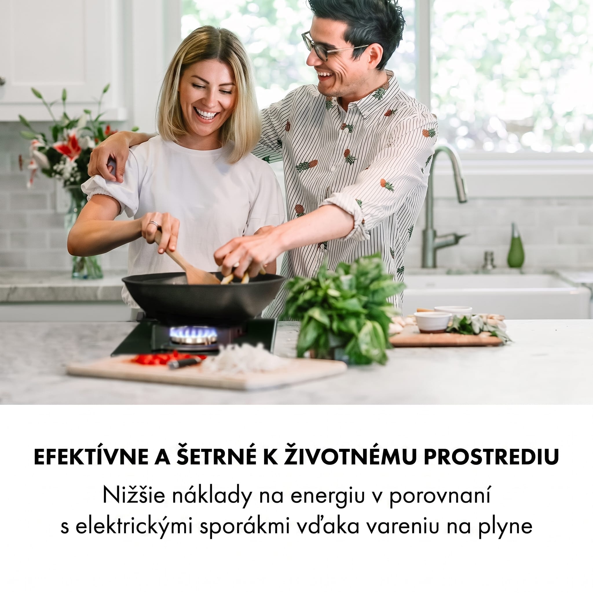 Klarstein Goldflame Domino, plynová varná doska, 2 mosadzné horáky, sklokeramika – Obrázok 2
