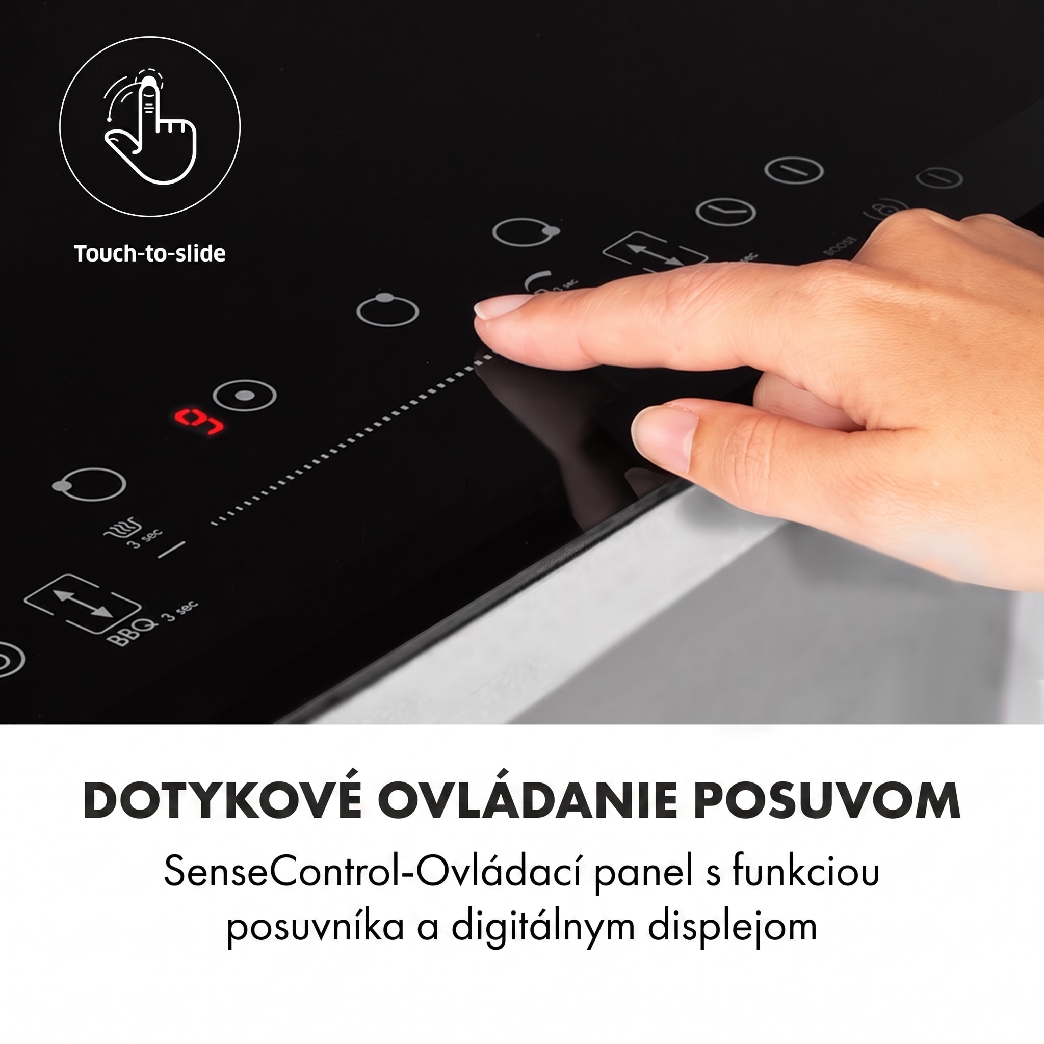 Klarstein Delicatessa 90 Flex, vstavaná indukčná varná doska, 7400 W, 5 zón, samostatná – Obrázok 5