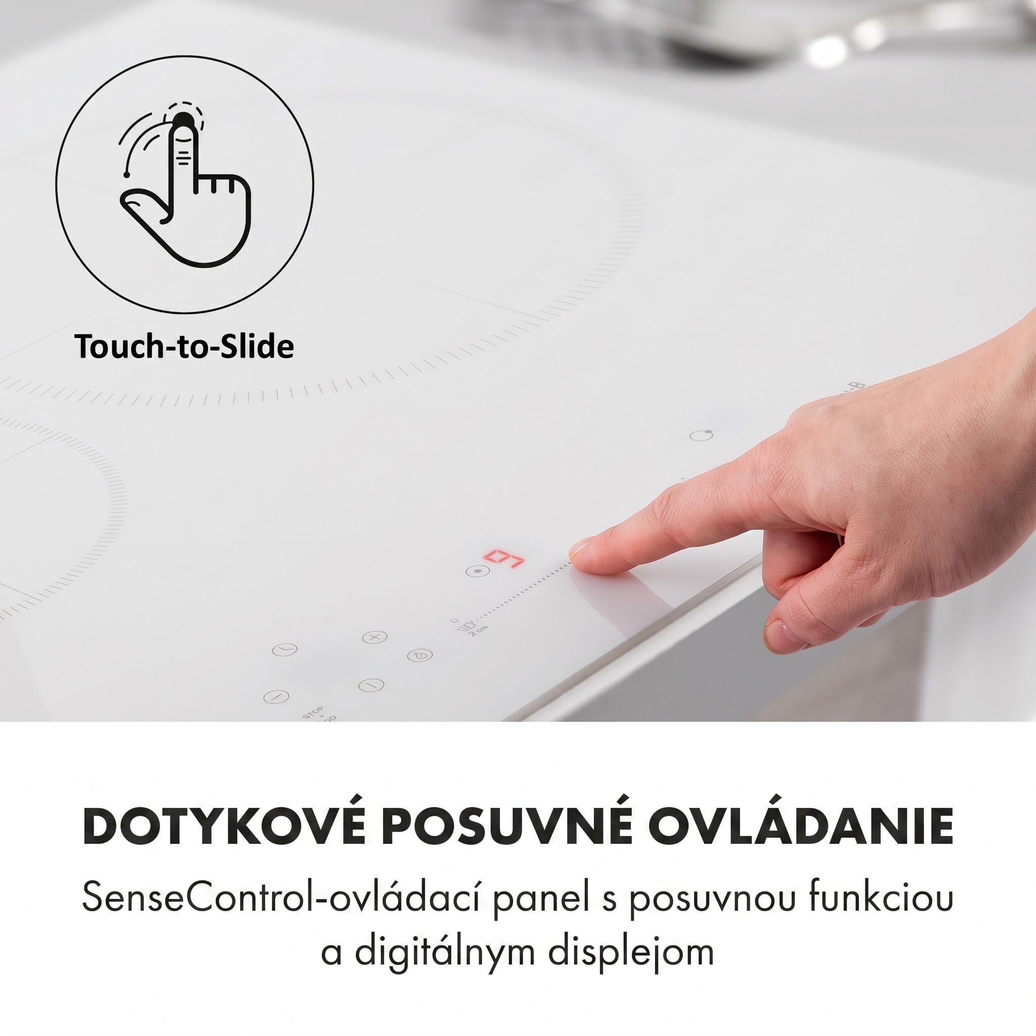 Klarstein Delicatessa 77 Hybrid, vstavaná indukčná varná doska, 7000 W, 4 zóny – Obrázok 5