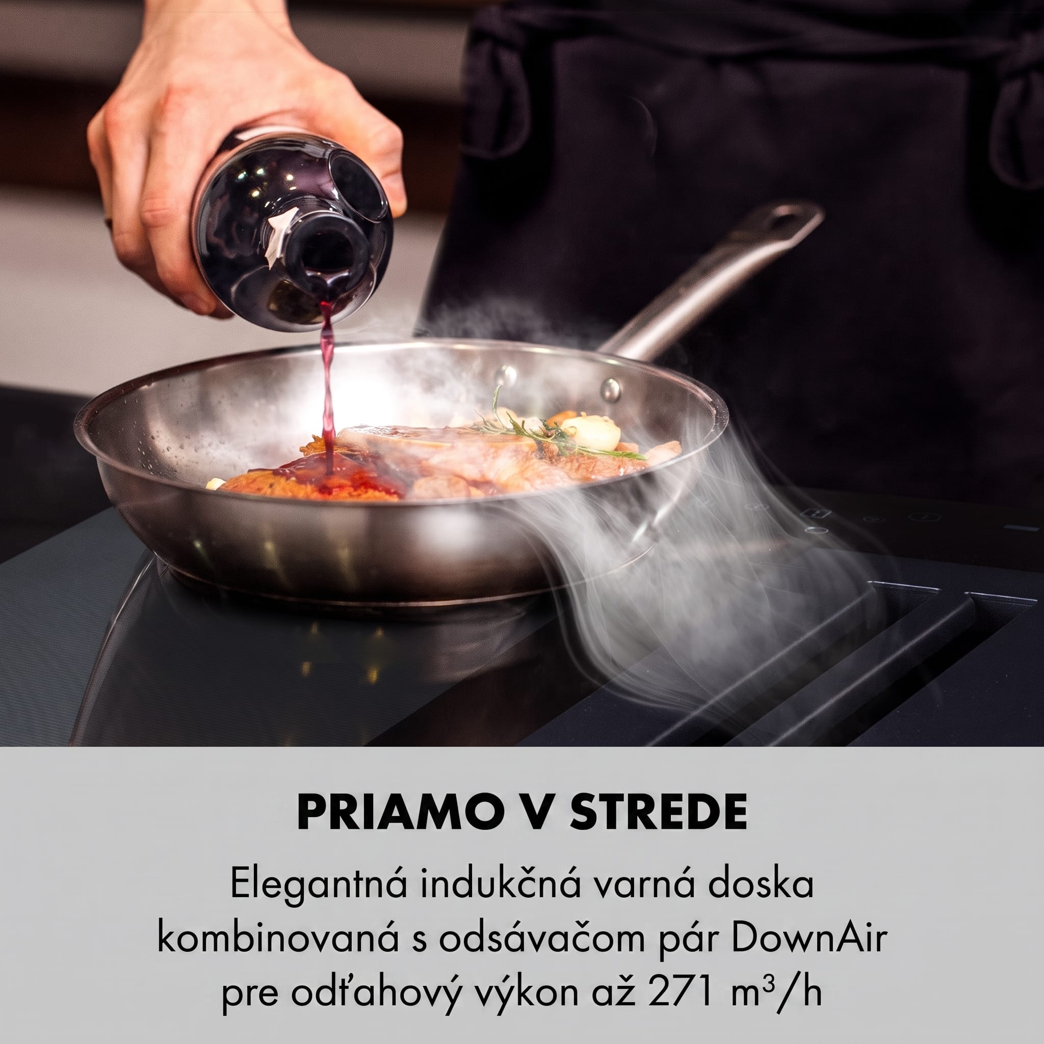Klarstein Full House 2.0, indukčná varná doska s odsávaním, 271 m³/h, energet. trieda A – Obrázok 2