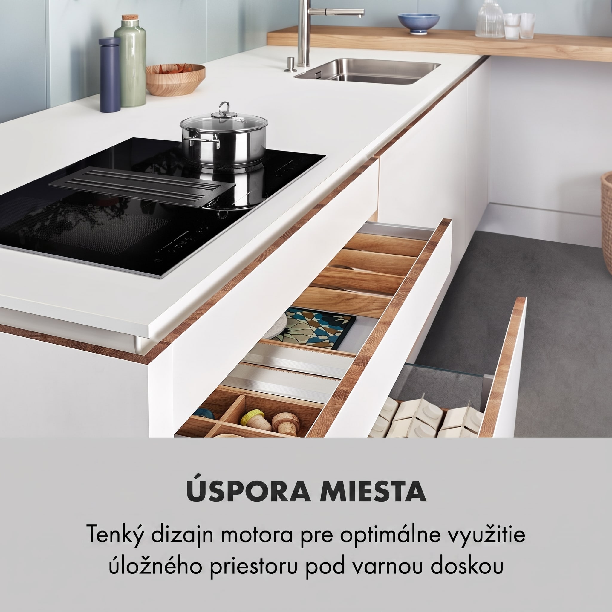 Klarstein Full House 2.0, indukčná varná doska s odsávaním, 271 m³/h, energet. trieda A – Obrázok 3