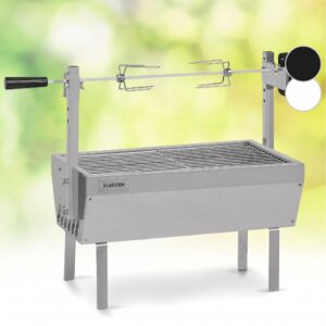 Klarstein Sauenland Mini, rotačný gril s ražňom, otočný špíz, 4 W, 12 kg max., ušľachtilá oceľ