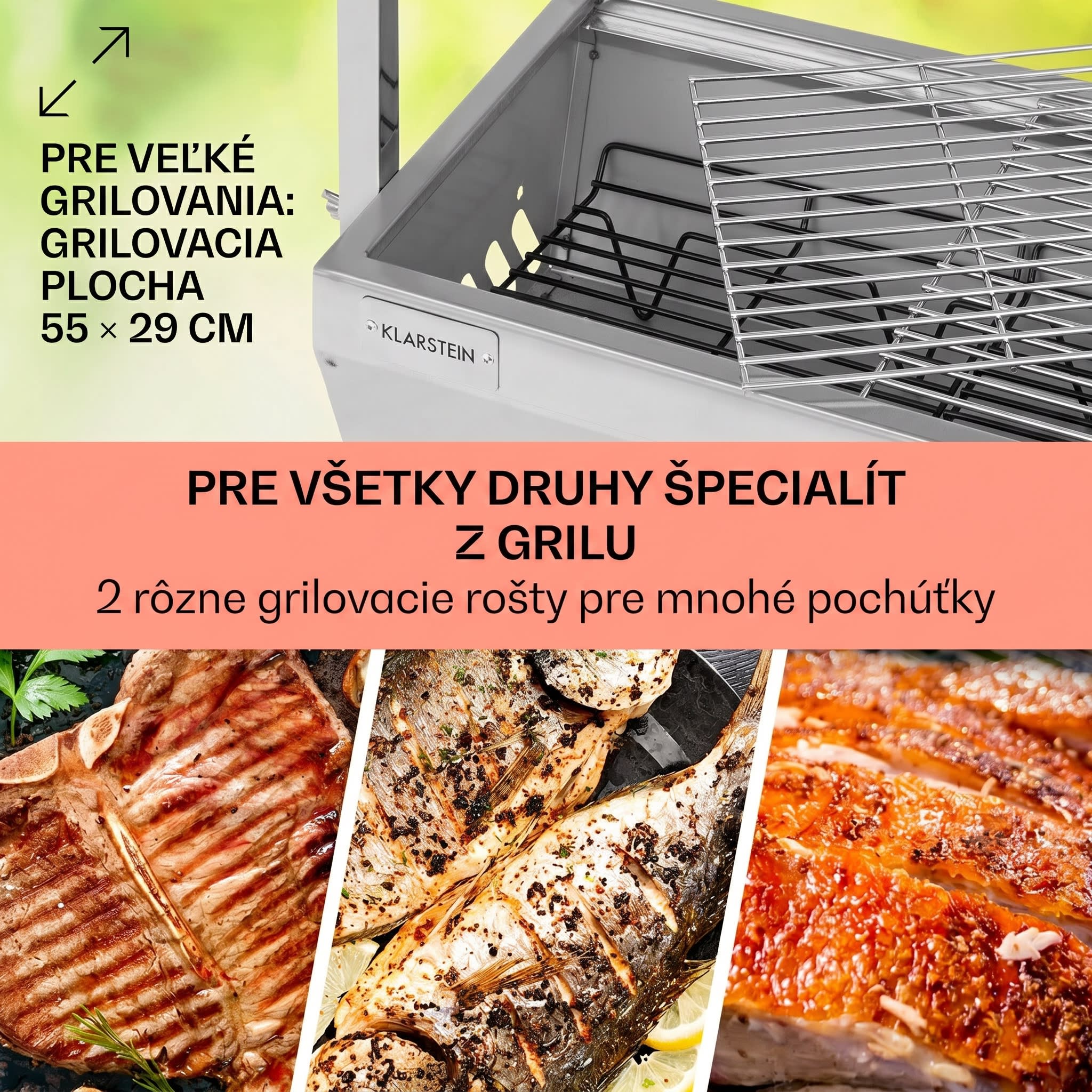 Klarstein Sauenland Mini, rotačný gril s ražňom, otočný špíz, 4 W, 12 kg max., ušľachtilá oceľ – Obrázok 4