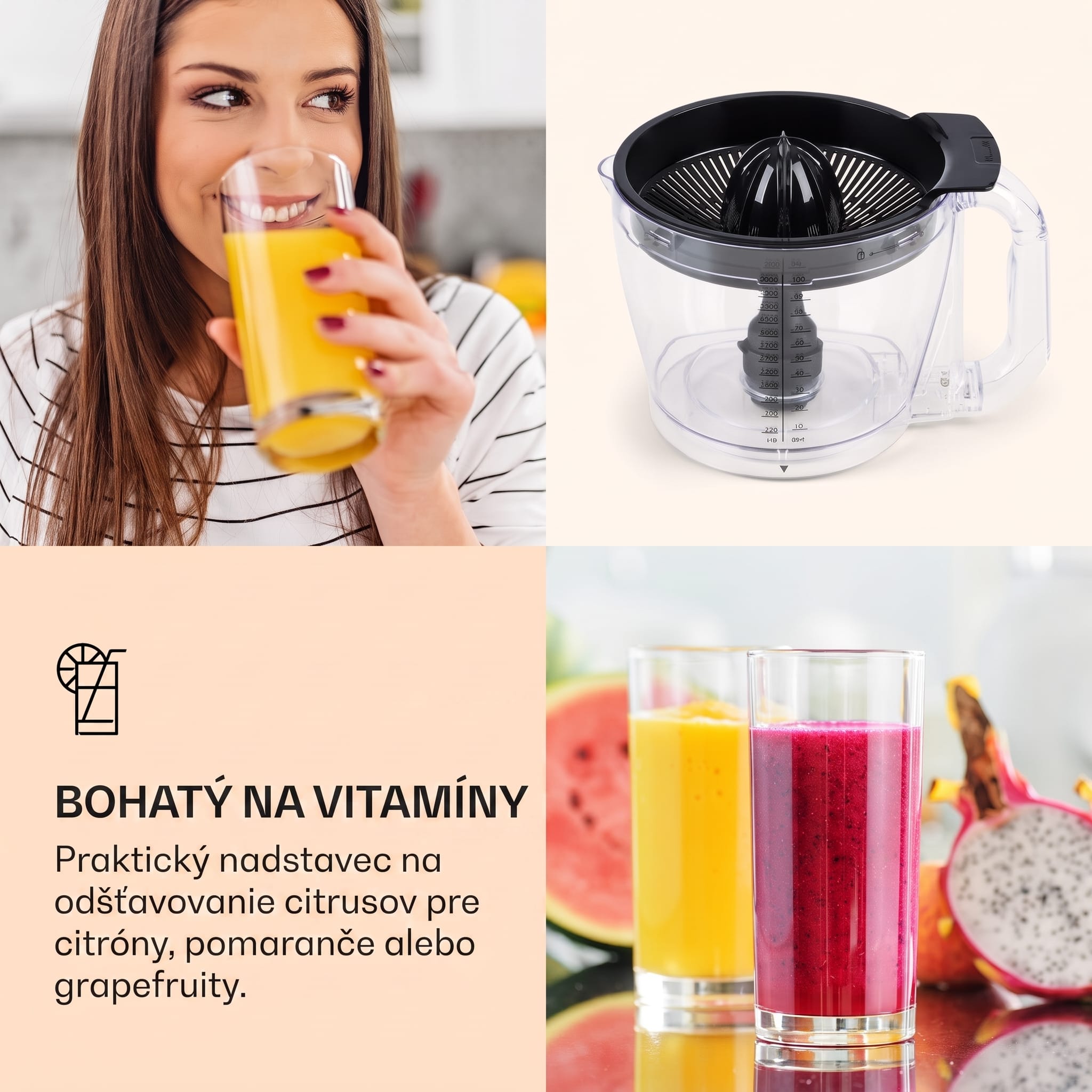 Klarstein Luca, multifunkčný mixér, 1000 W, 3 l, bezstupňové nastavenie rýchlosti, 6 režimov – Obrázok 5